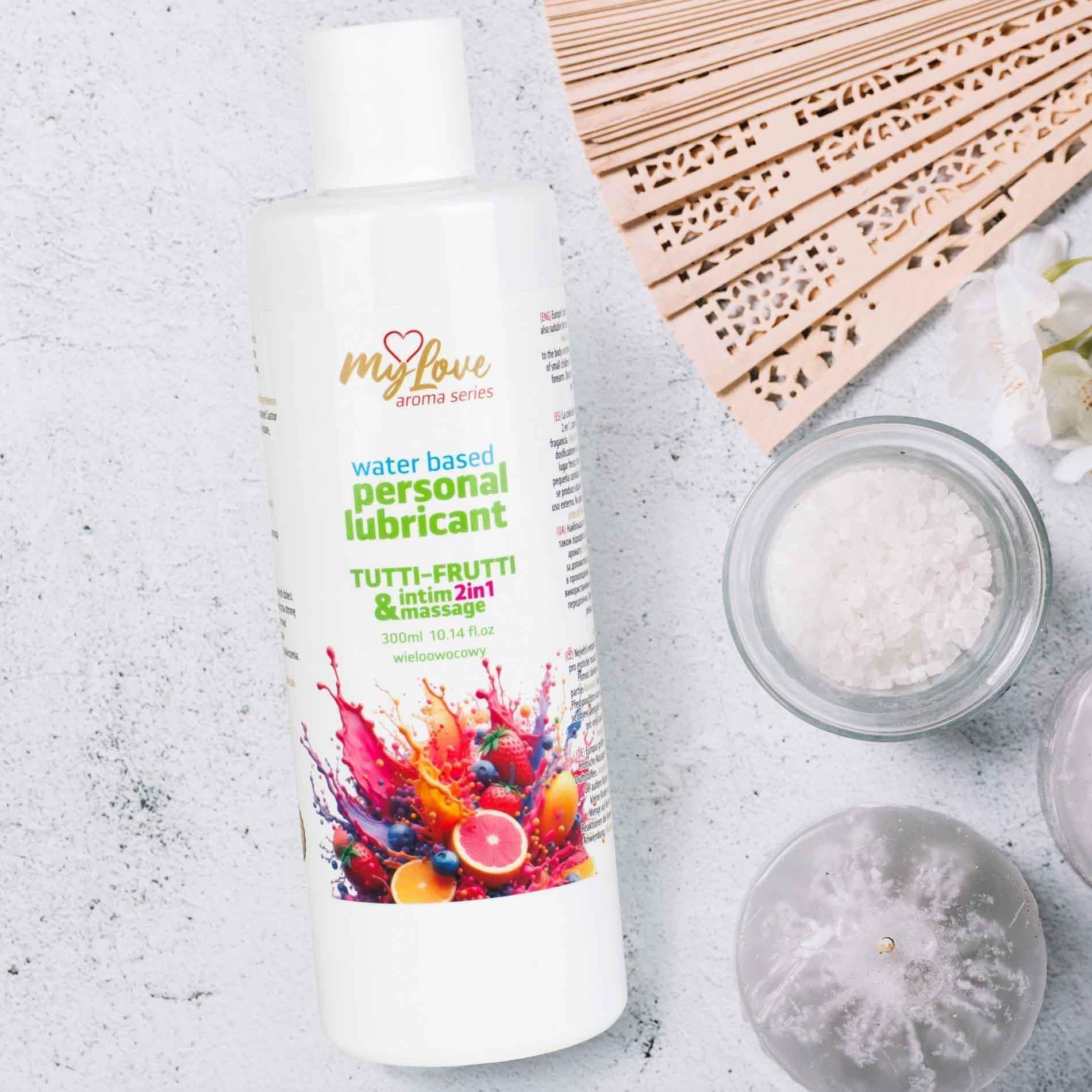 Лубрикант MyLove Aroma Series Intim&Massage 2in1 Tutti-Frutti, 300 мл