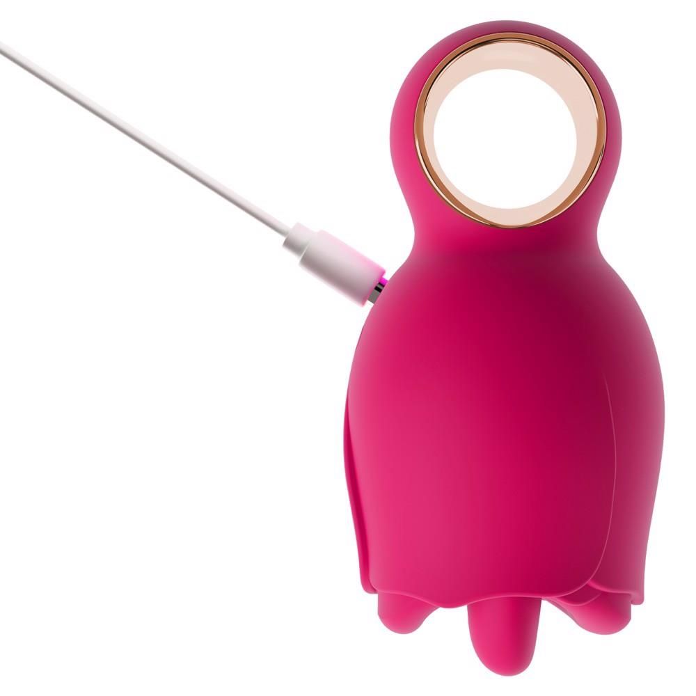 Wibrator łechtaczkowy You2Toys Oral Fun Tongue, 11.3 cm (różowy)