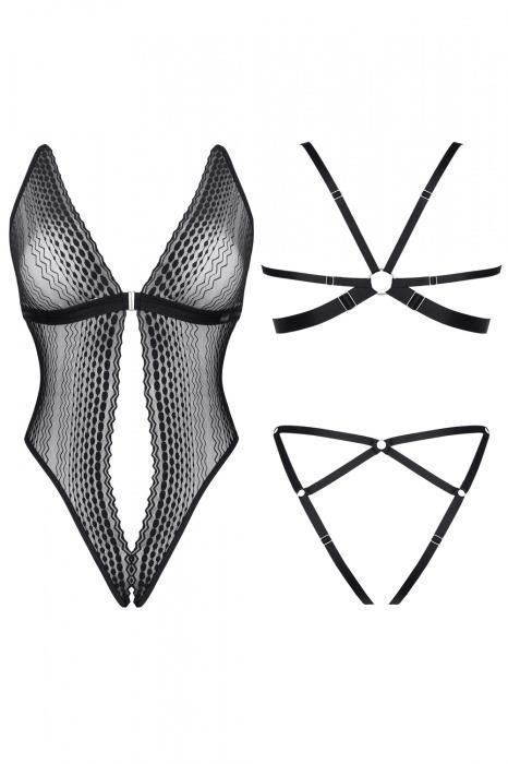 Боди LadyX Isbel, XL (черный)