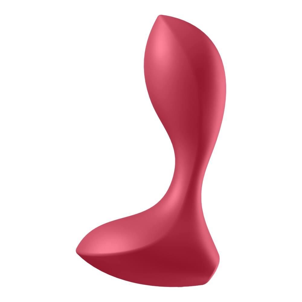 Korek analny z wibracjami Satisfyer Backdoor, 11,5 cm (czerwony)