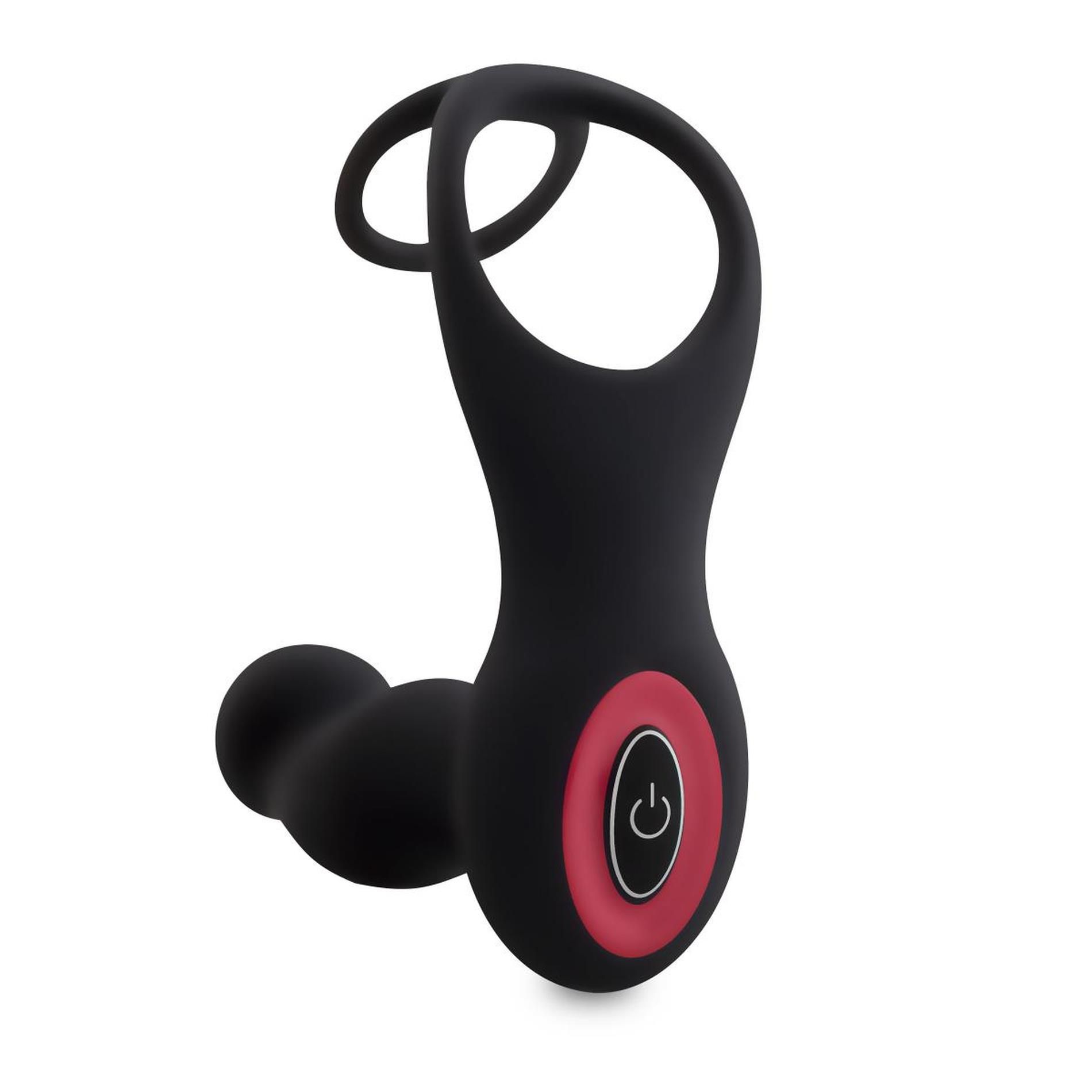 Стимулятор простаты Teazers Cock & Ball Ring, 7.5 см (черный)