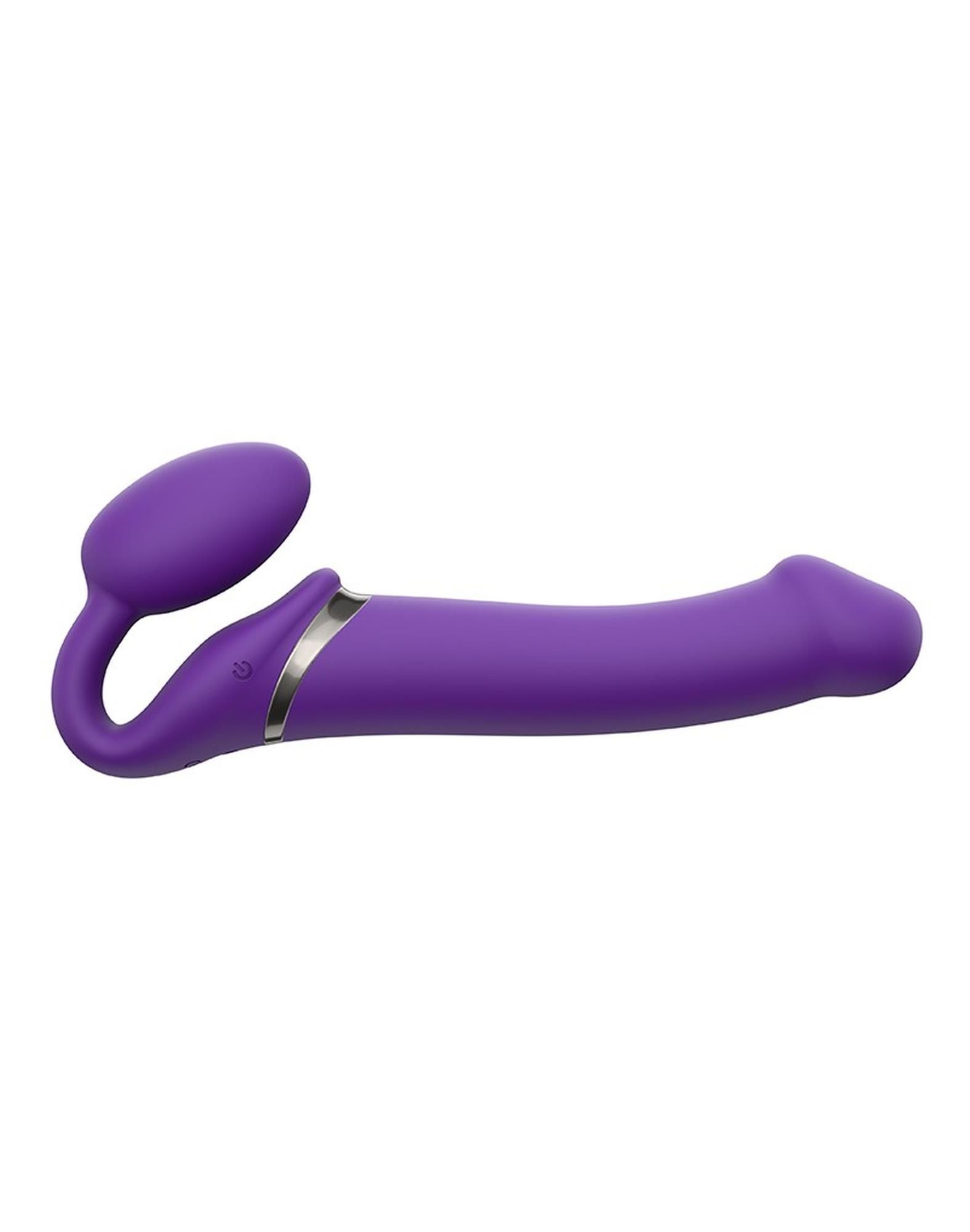 Страпон Strap-On-Me Vibrating L, 19 см (фиолетовый)