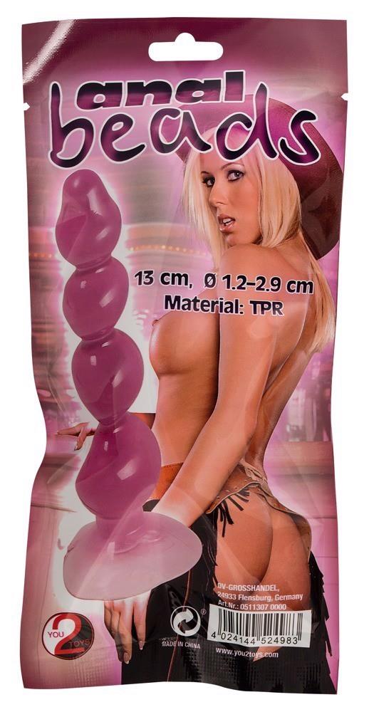 Анальна пробка Orion Anal Beads, 13 см (рожевий)