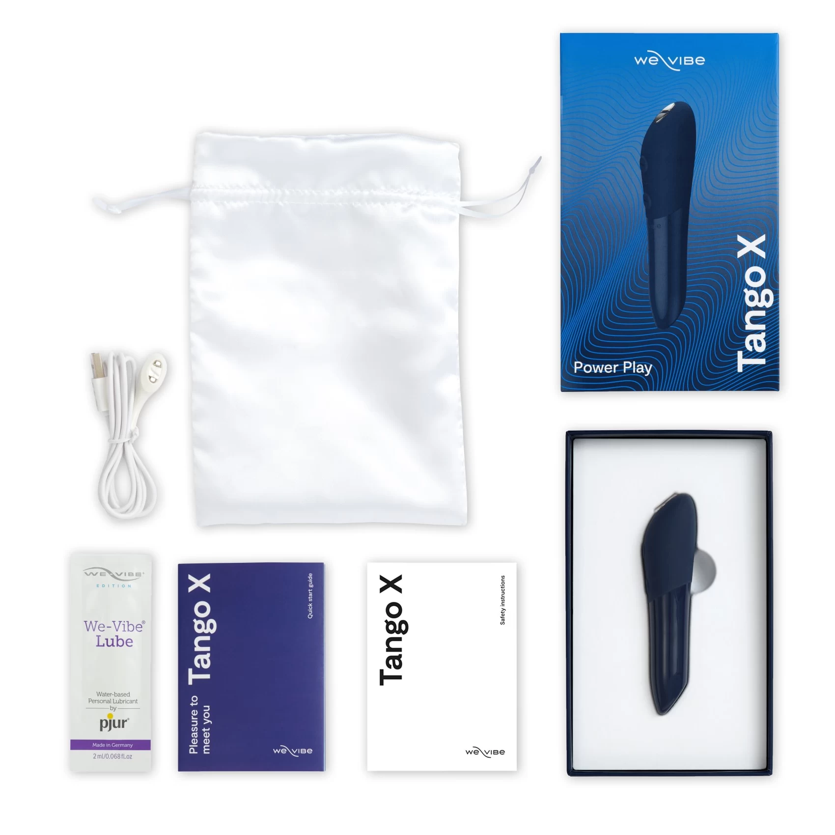 Вибратор We-Vibe Mini Stymulator Tango X, 10 см (синий)
