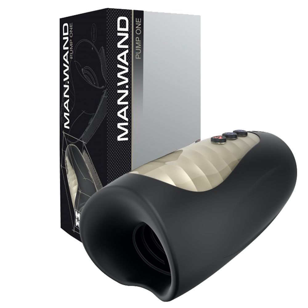 MANWAN Pump One - Wibrator, Czarny, 15.5 cm