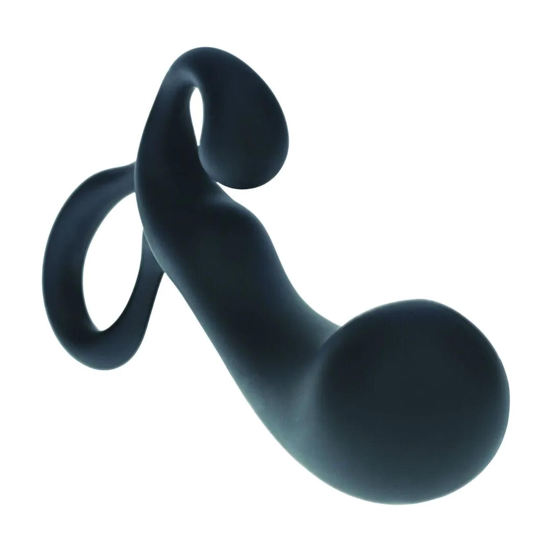 Стимулятор простаты Levelz Bulb with Loop L, 15 см (черный)