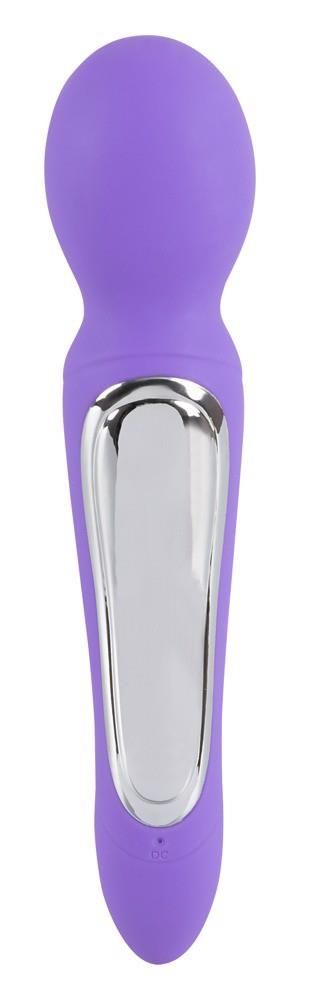 Универсальный массажёр Sweet Smile Rechargeable Dual Motor Vibe, 22 см (фиолетовый)