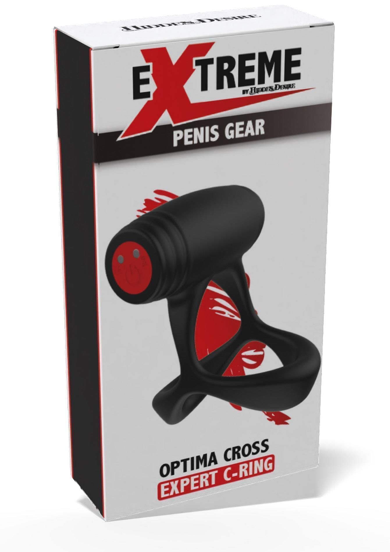 Эрекционное кольцо Hidden Desire Optima Cross Xpert, 10 см (черный)