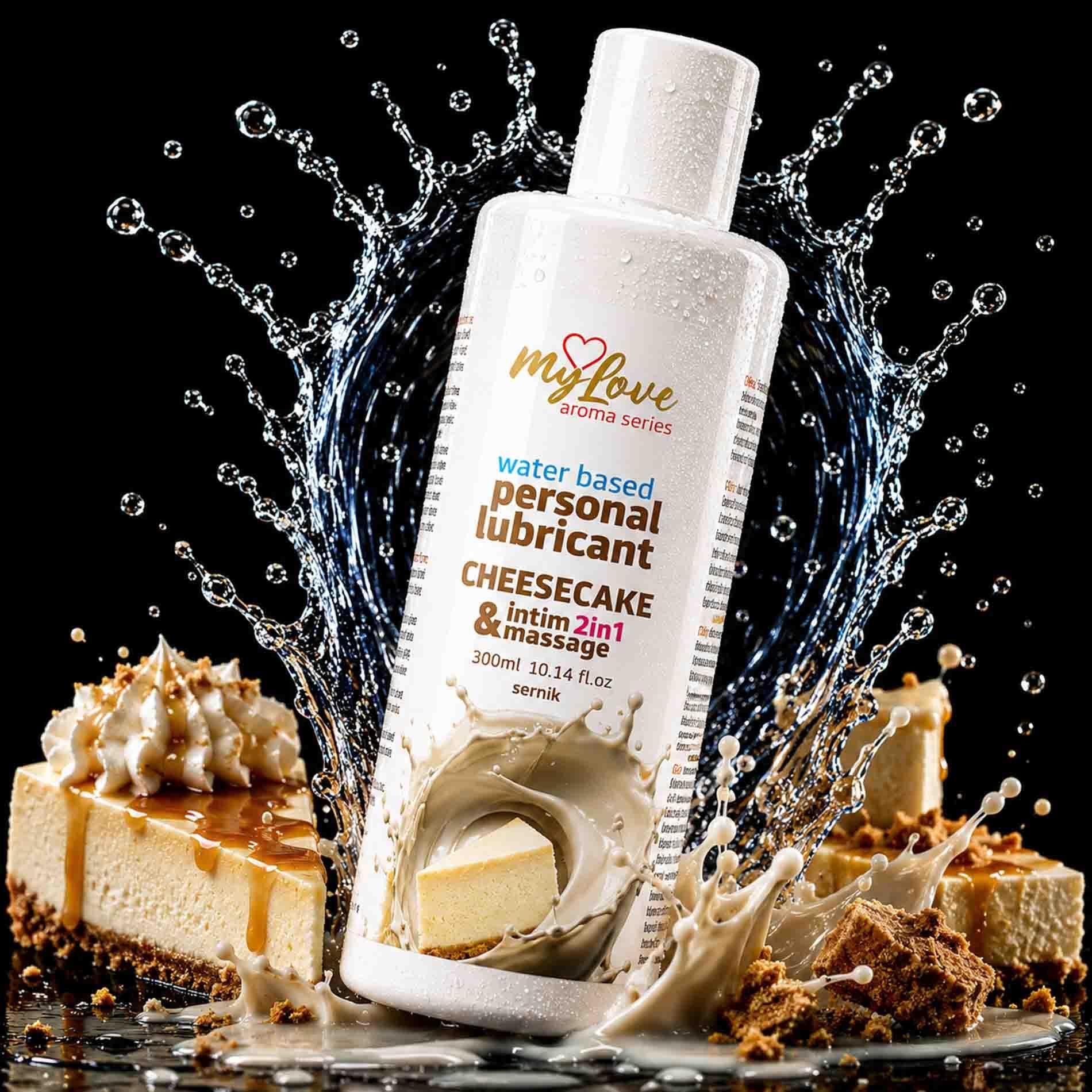 Lubrykant MyLove Aroma Series Intim&Massage 2w1 Cheesecake, 300 ml
