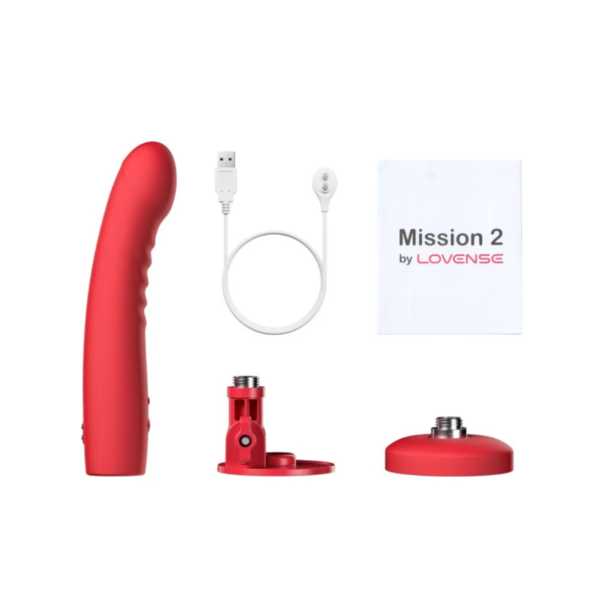 Вибратор Lovense Mission 2, 27.2 см (красный)