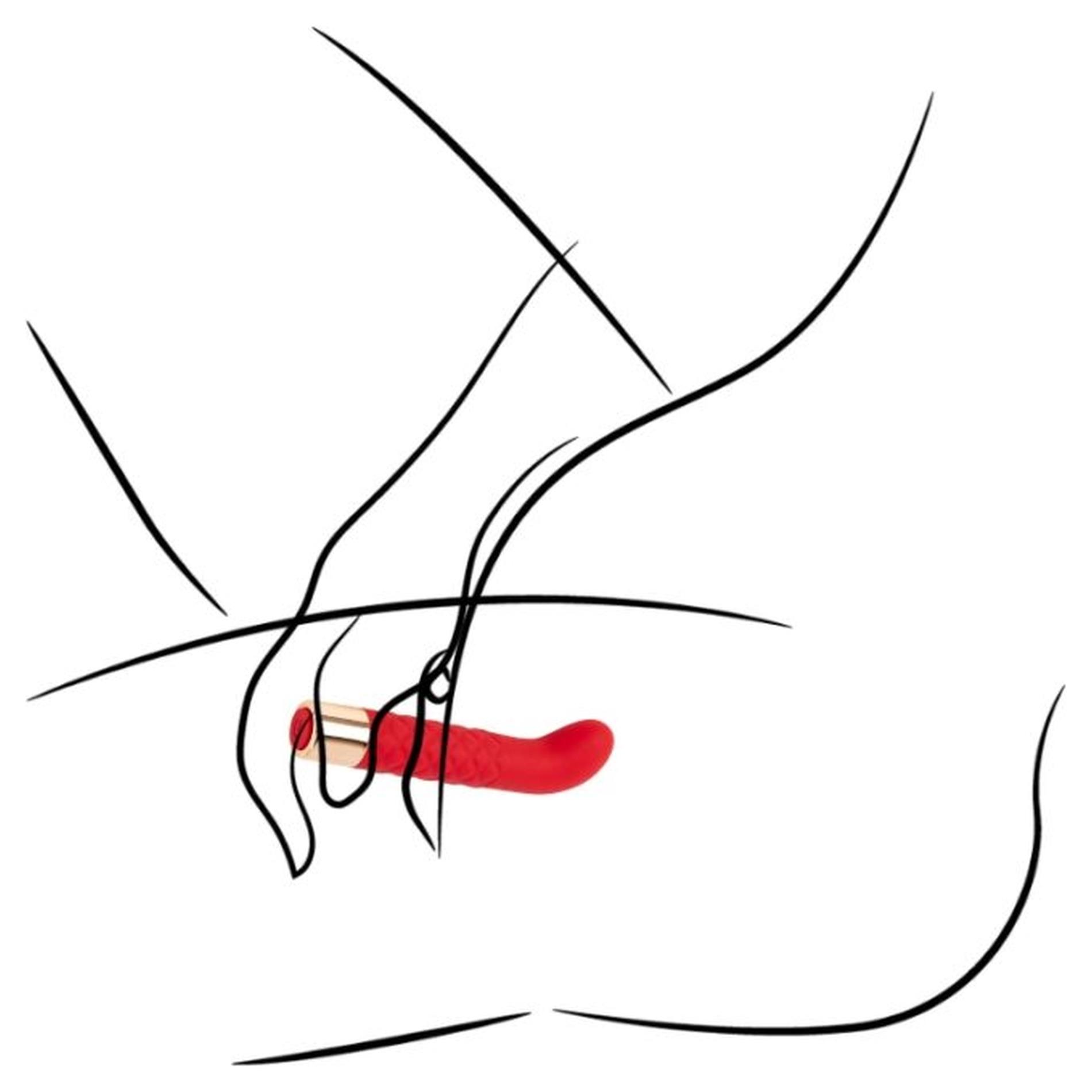 Вибратор B - Series Lyla G Spot, 14.5 см (красный)