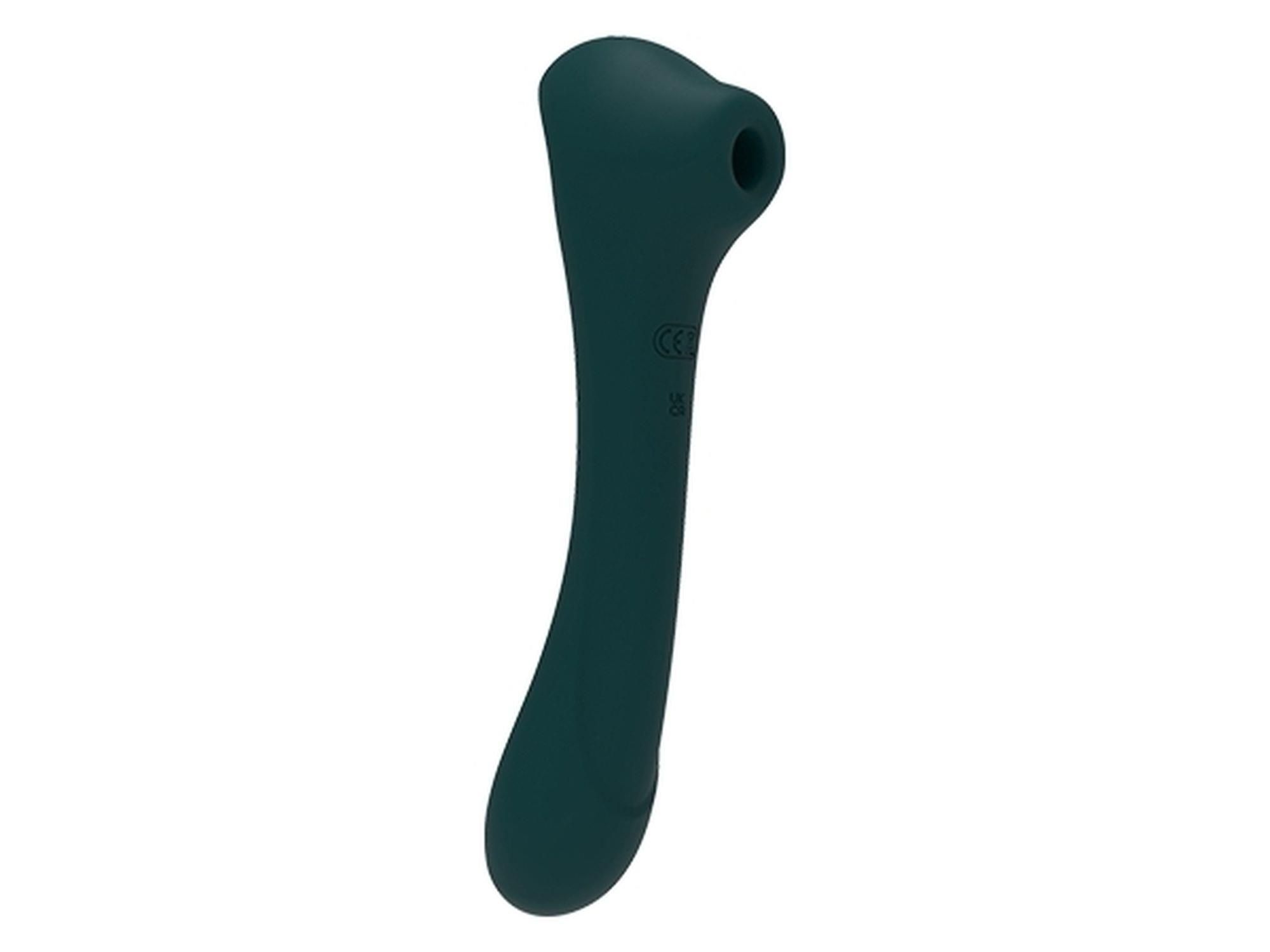 Bezdotykowy stymulator łechtaczki z wibracjami Alive New Midnight Quiver (zielony)