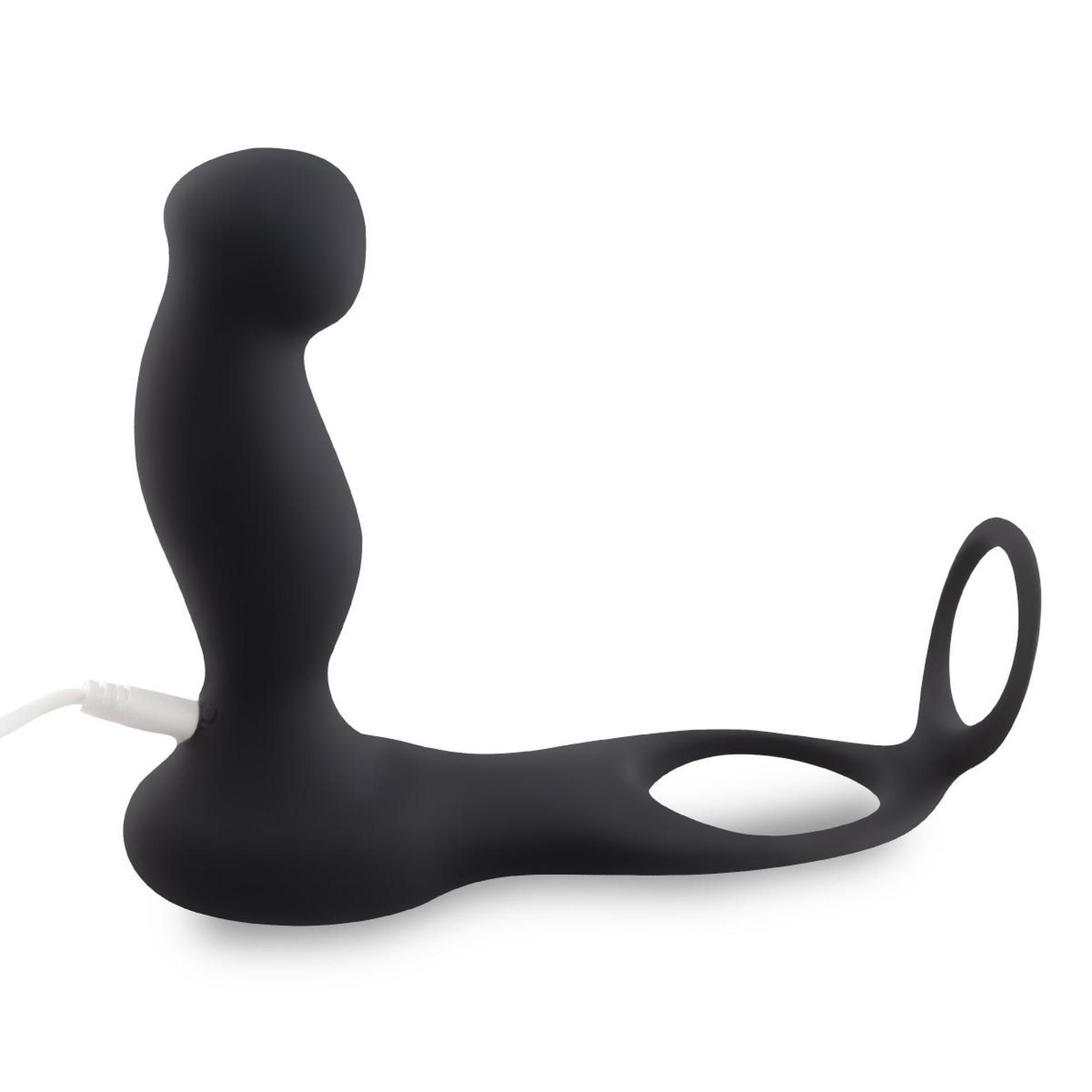Стимулятор простаты Teazers Cock & Ball Ring, 7.5 см (черный)