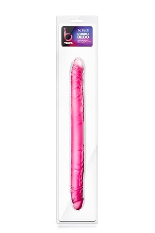 Двухсторонний фаллоимитатор B Yours 16 Inch Double Dildo, 40.6 см (розовый)