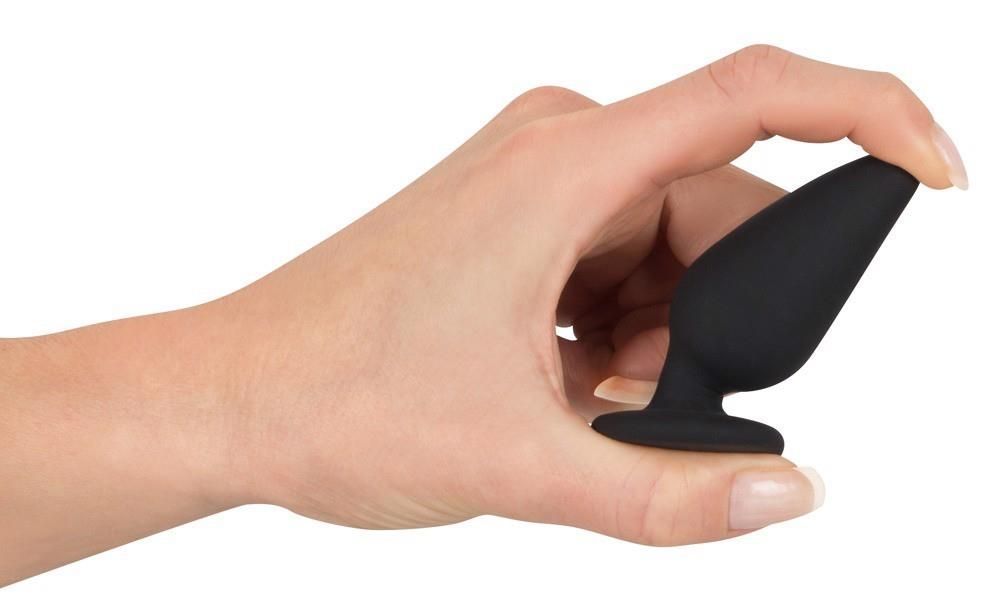 Анальна пробка Orion Black Velvets Heavy Plug Small, 7.8 см (чорний)