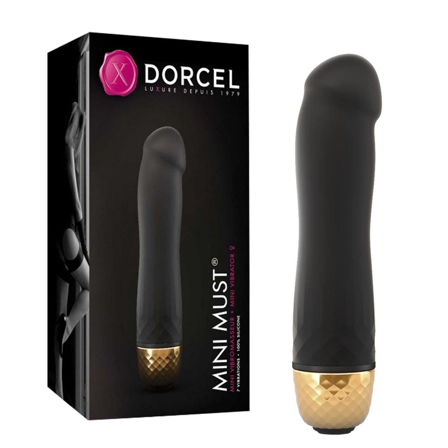 Класичний вібратор Dorcel Mini Must, 12 см (чорний)