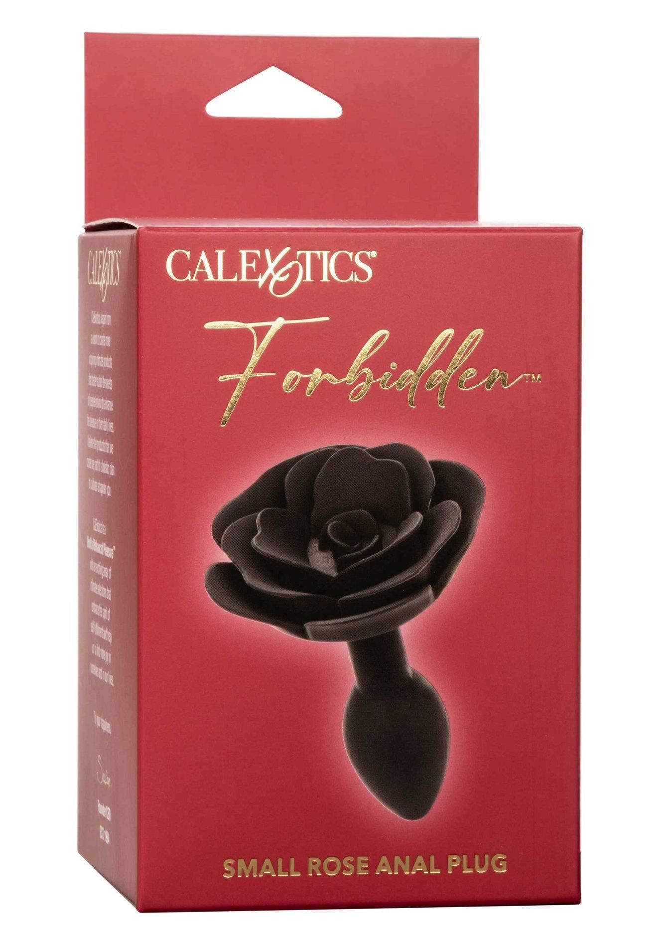 Анальная пробка Calexotics Rose Anal Plug Small, 7.5 см (черный)