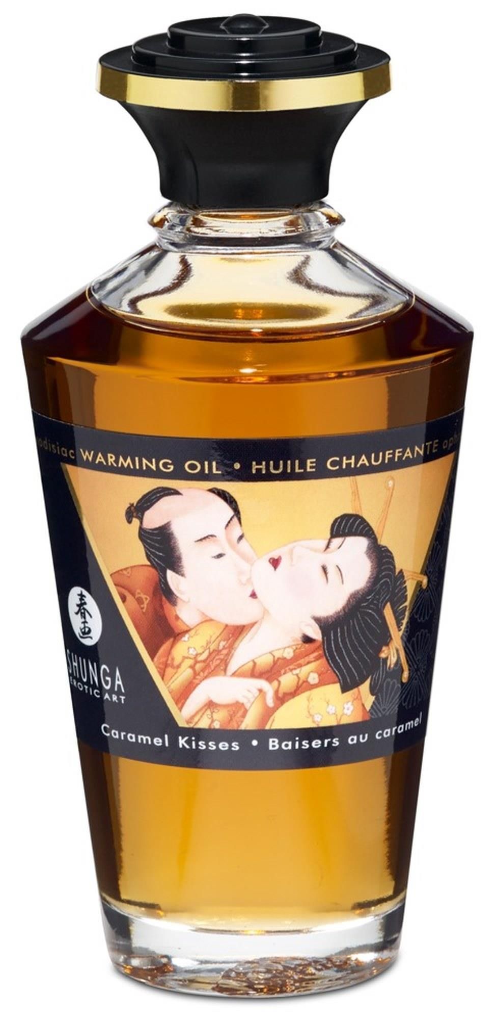 Зігрівальна масажна олія Shunga Aphrodisiac карамель, 100 мл