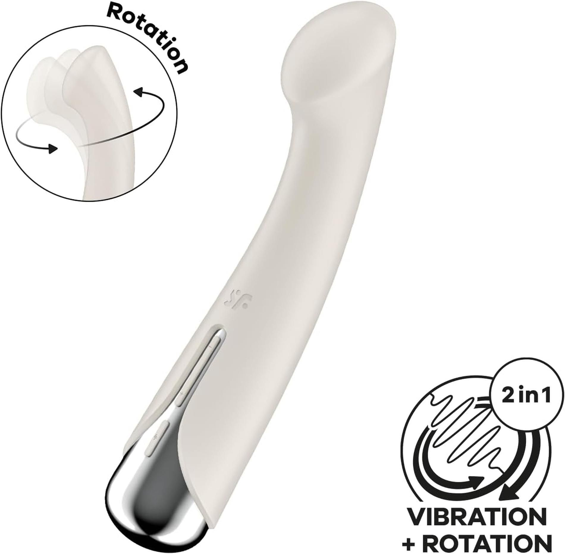 Вибратор Satisfyer Spinning G-Spot 1, 16,5 см (белый)