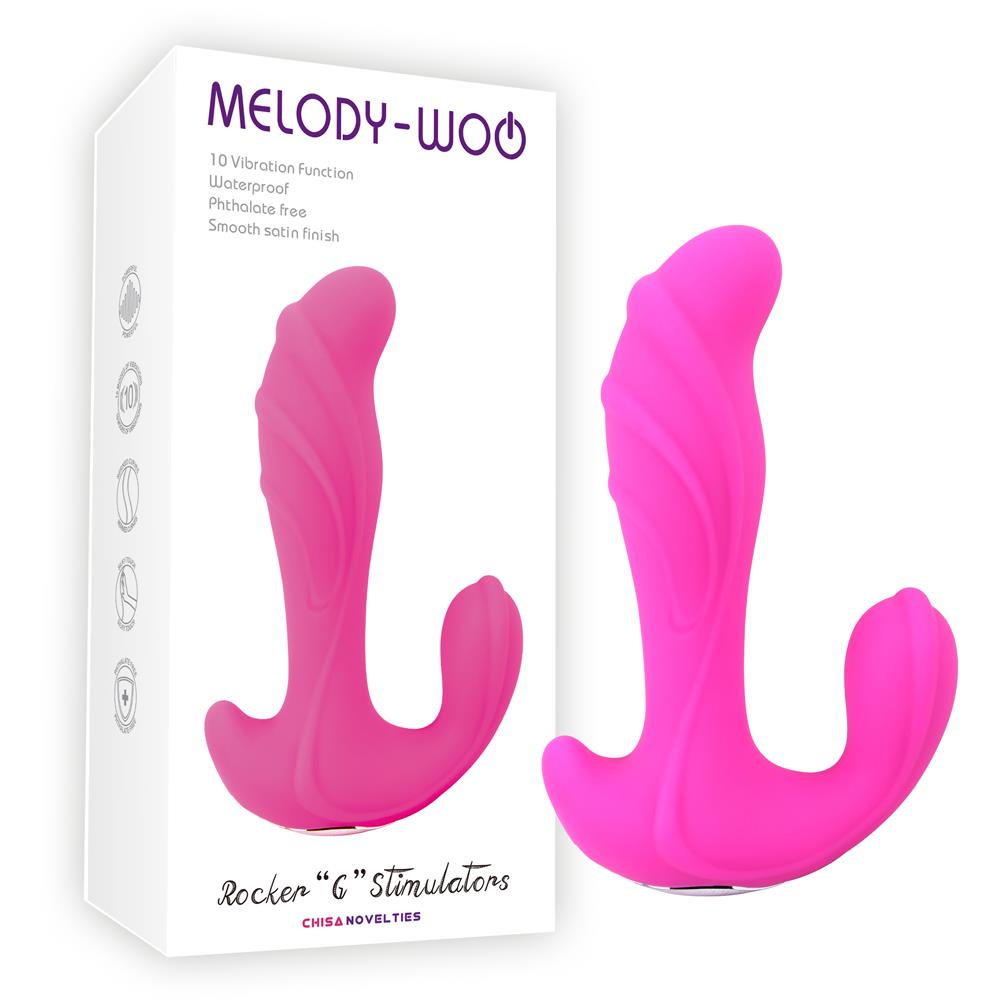 Анальний вібратор Melody-woo Rocker G Stimulators, 15,1 см (рожевий)