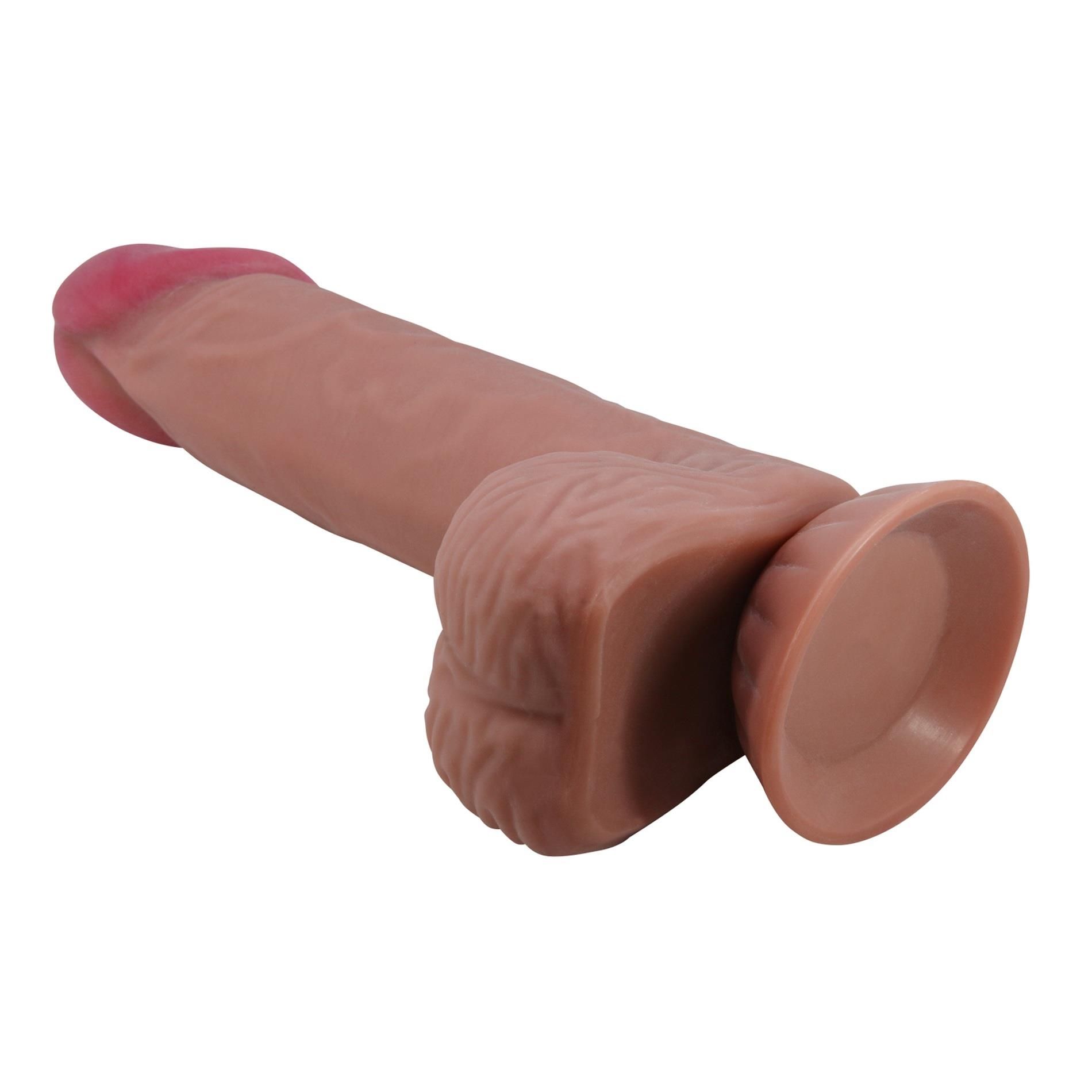 Фаллоимитатор Baile Sliding Skin Bendable 8.1'', 20.6 см (коричневый)