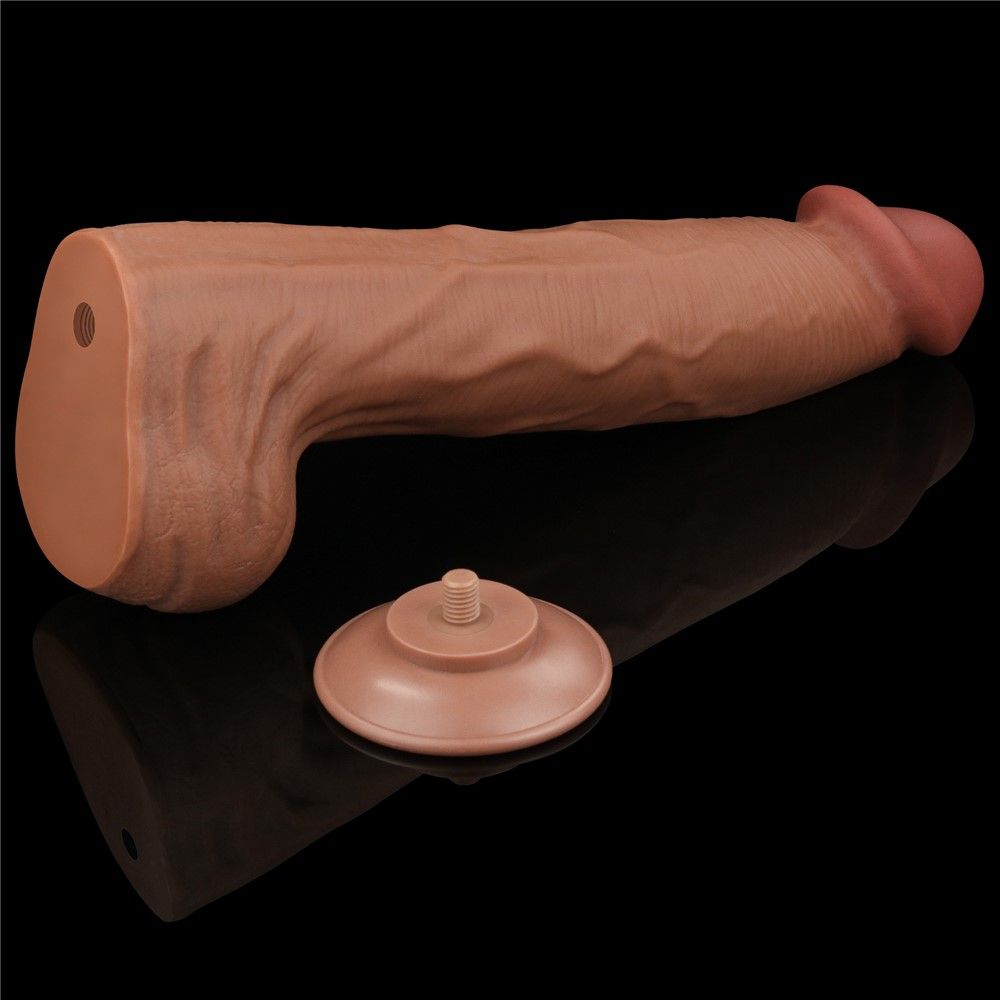 Фаллоимитатор LoveToy Sliding-Skin Dual Layer Dong King Sized, 36 см (телесный)