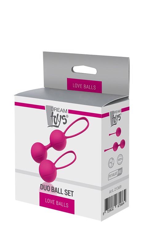 Набор вагинальных шариков Love Balls Duo Ball Set, 2 шт (розовый)