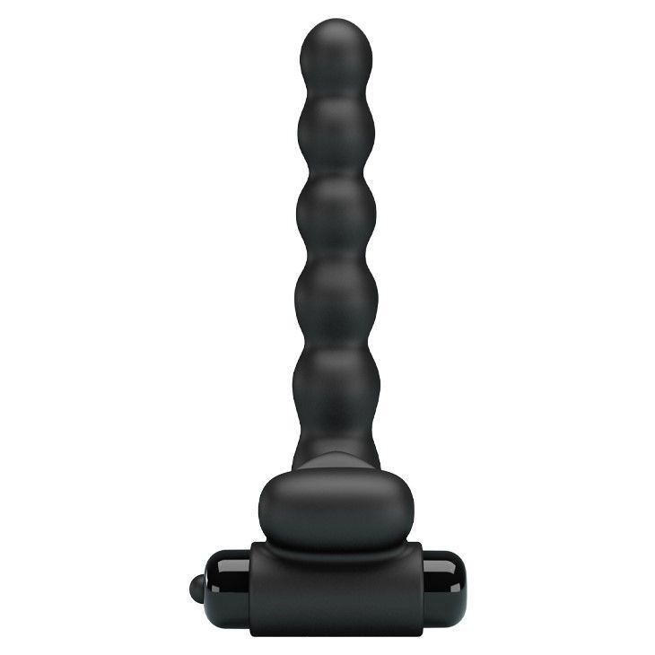 Насадка на пенис с вибрацией и эрекционным кольцом Pretty Love Hercules Penis Sheath III, 15,3 см (черный)