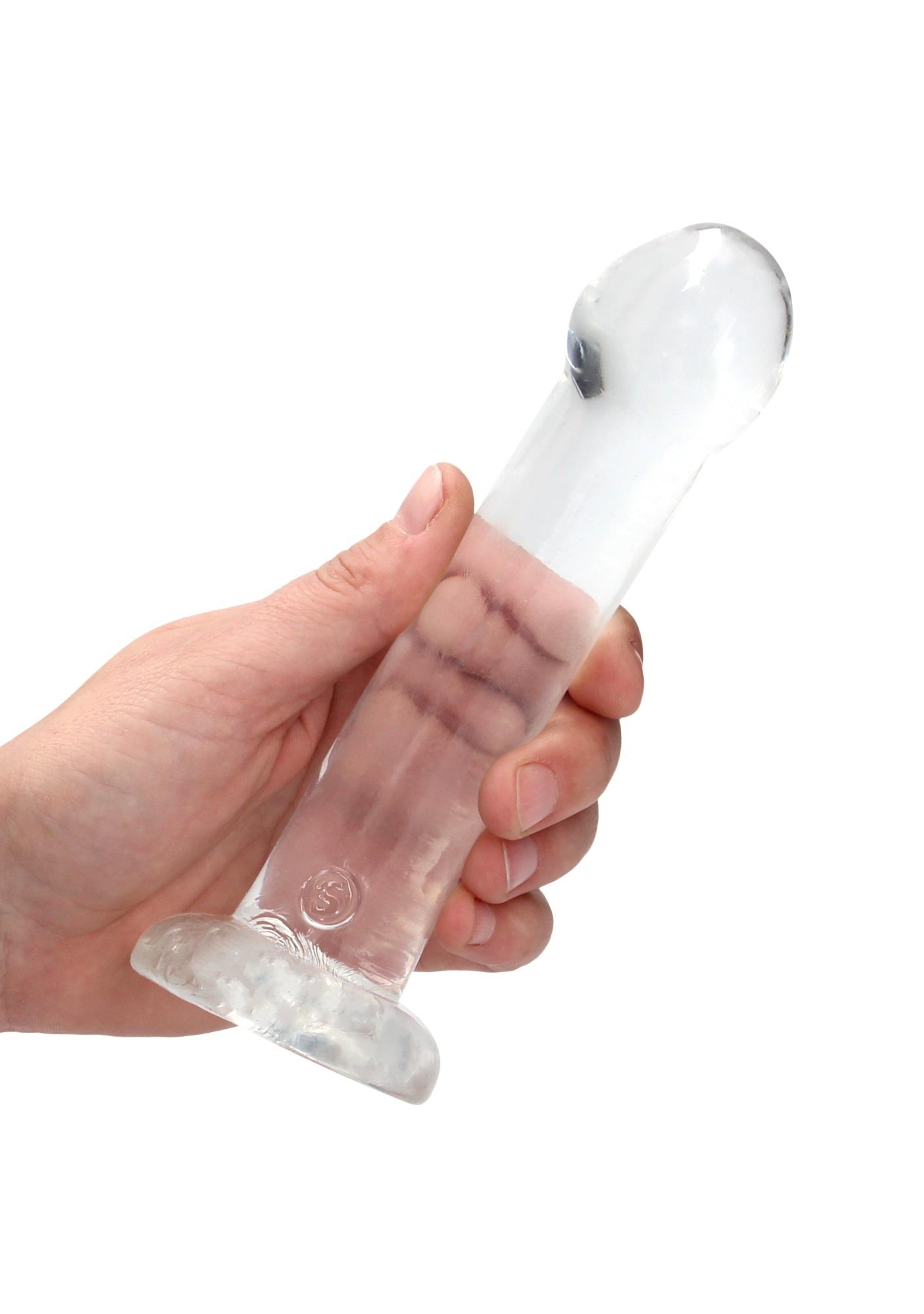 Фаллоимитатор RealRock Crystal Clear 6.7", 17 см (прозрачный)