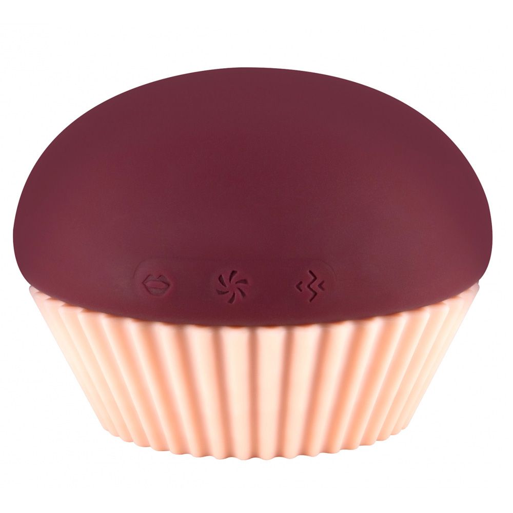 Вакуумный стимулятор клитора с вибрацией Lola Games (бордовый)