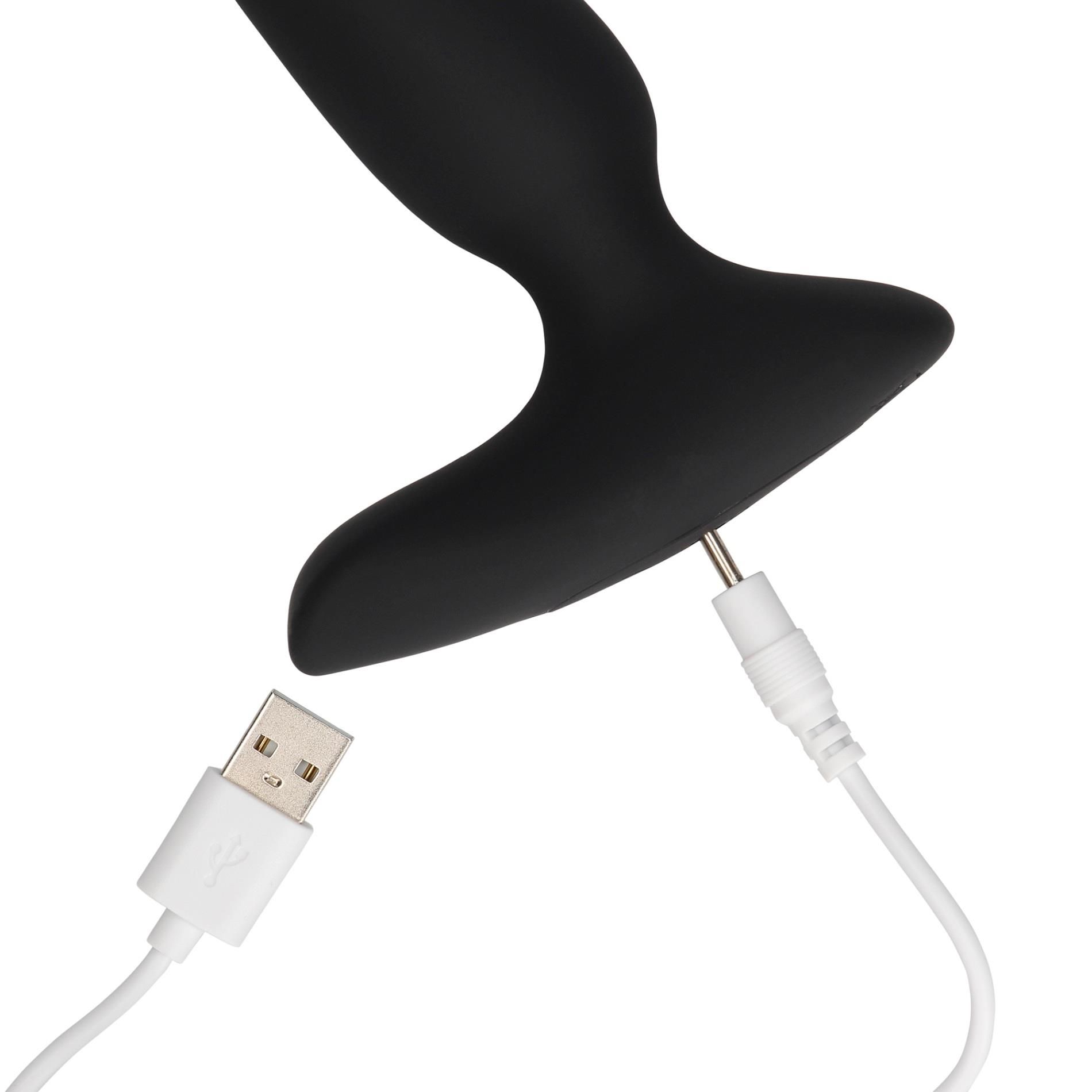 Korek analny Loveline Smooth Plug, 11 cm (czarny)