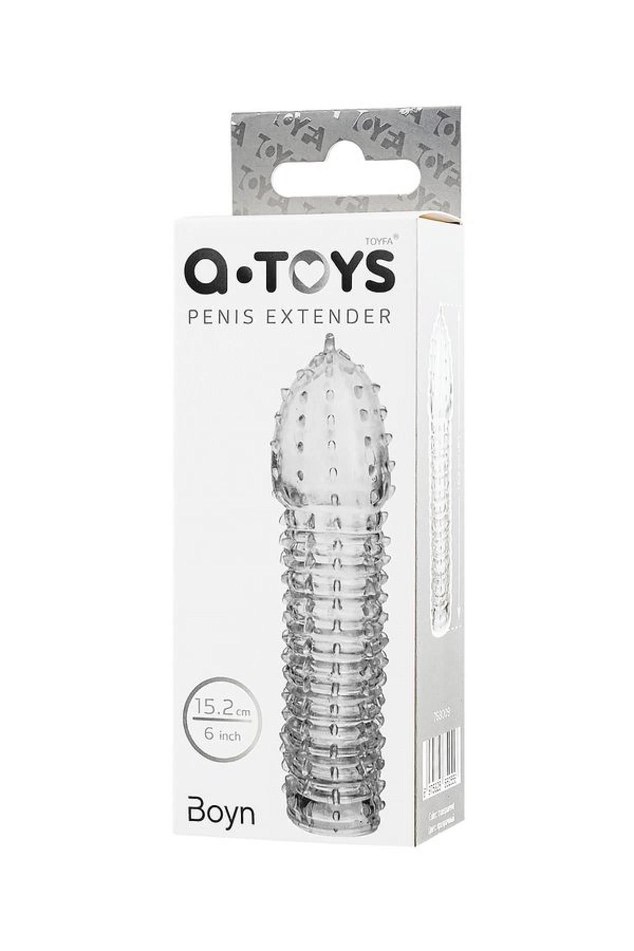 Насадка на пенис A-Toys Penis Extender, 15.2 см (прозрачный)