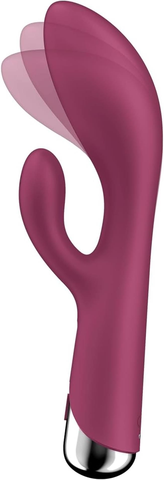 Вибратор-кролик Satisfyer Spinning Rabbit 1, 20 см (бордовый)