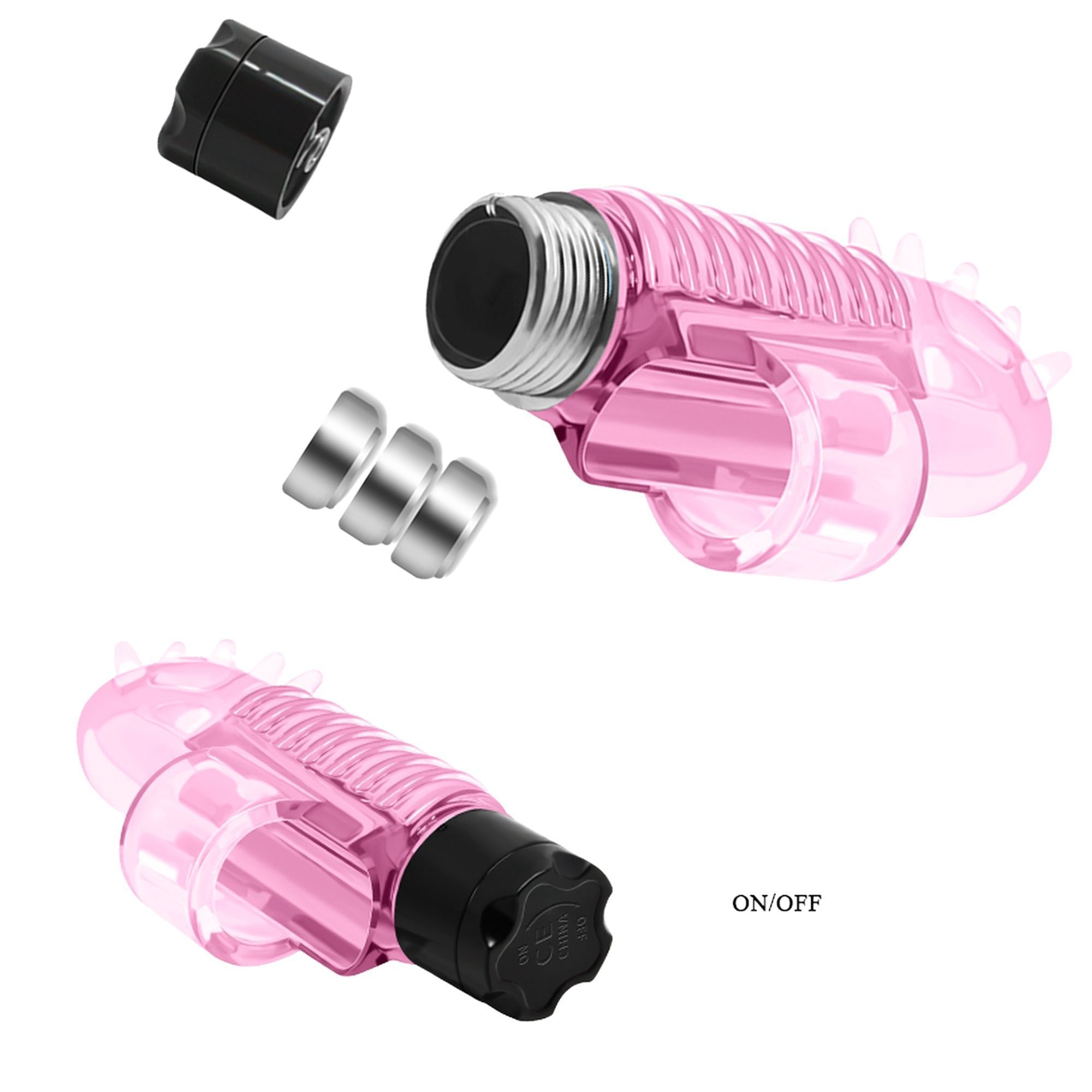 Mini wibrator na palec LyBaile Finger, 7,6 cm (różowy)