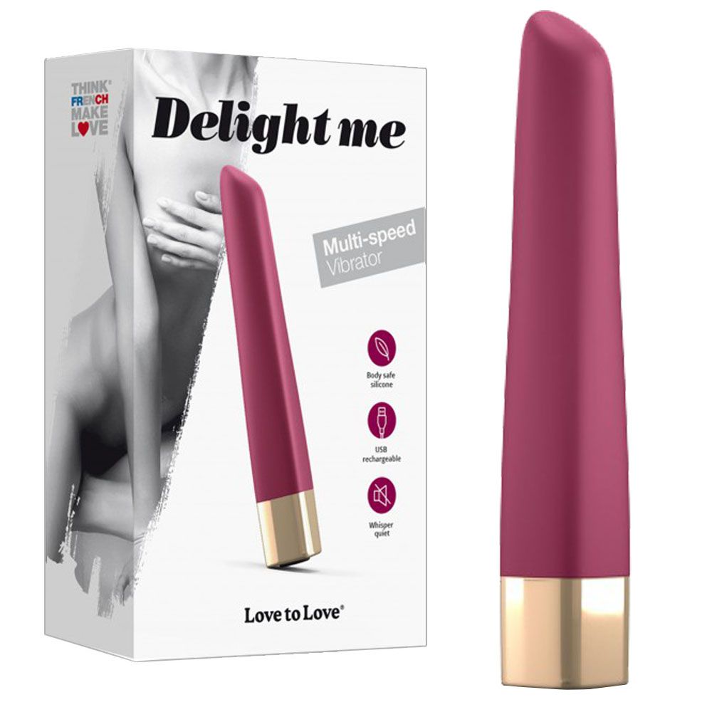 Вибратор Love To Love Delight Me, 12,5 см (бордовый)