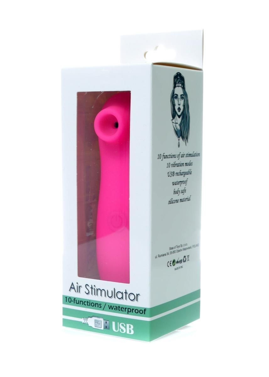 Вакуумный стимулятор клитора Boss Series Air Stimulator (розовый)
