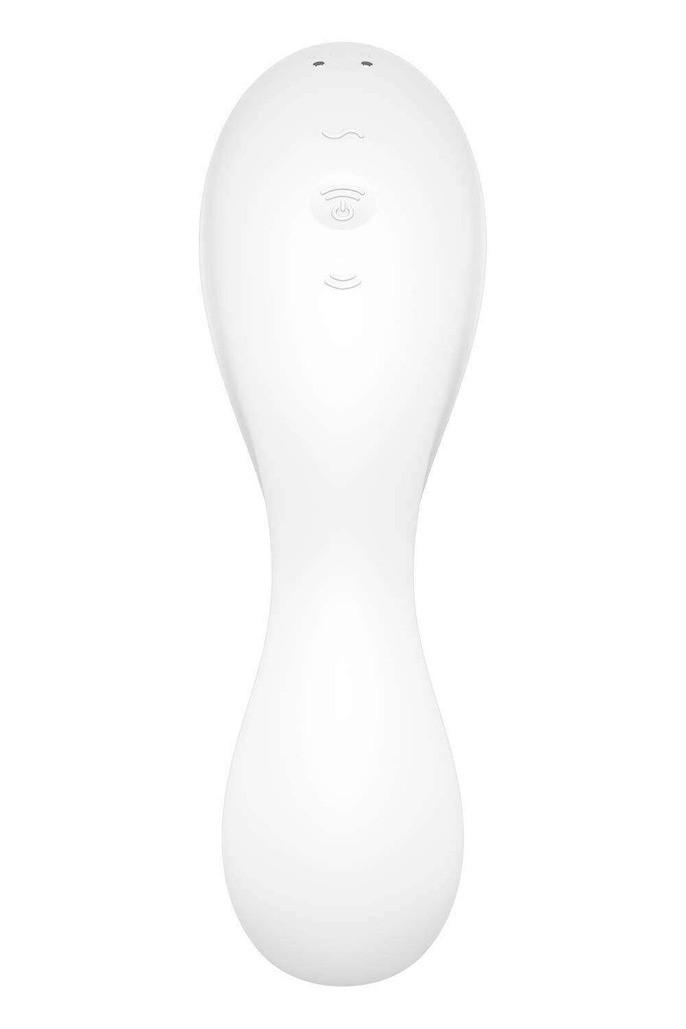 Вакуумный стимулятор клитора с вибрацией Satisfyer Curvy Trinity 5+ (белый)