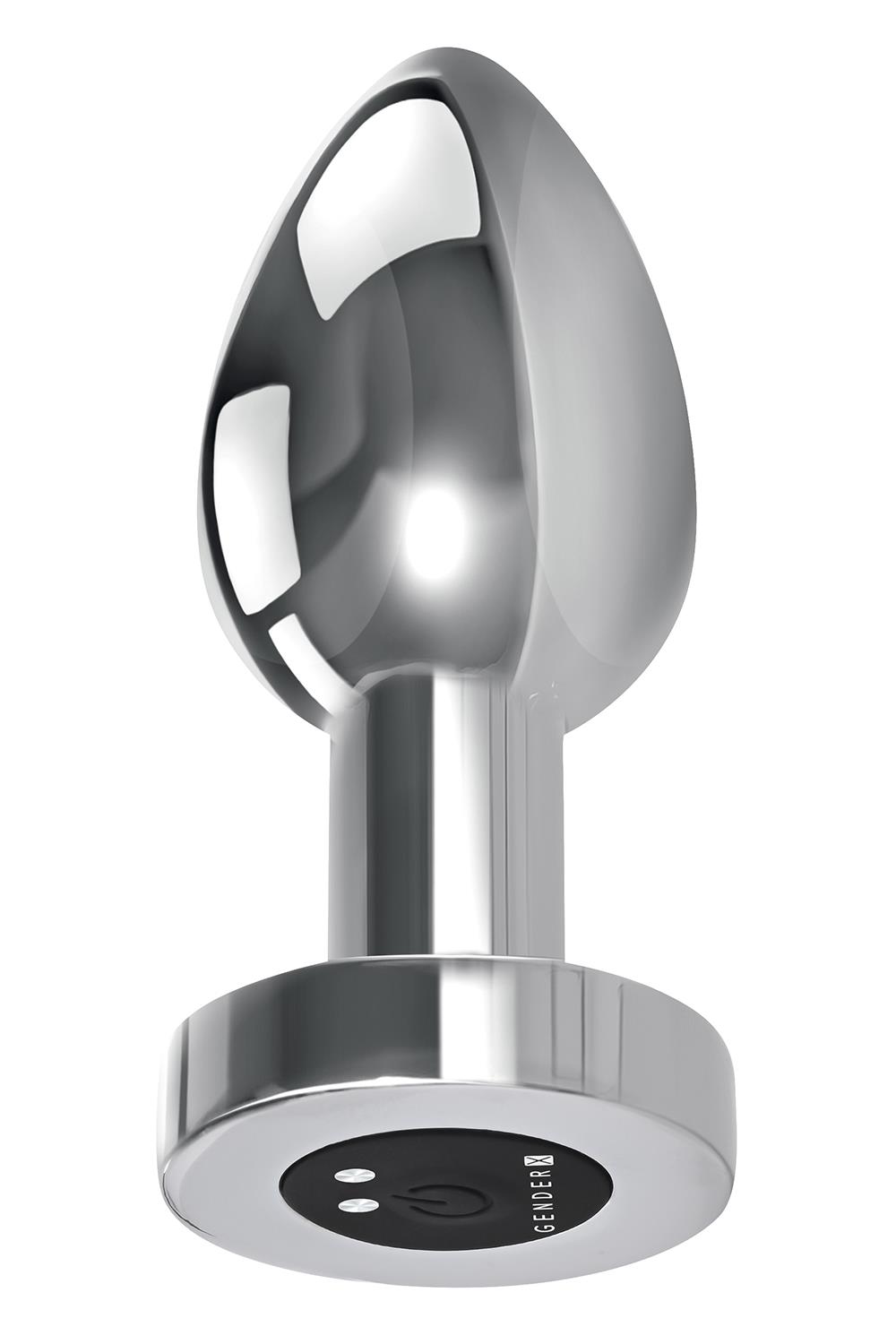 Korek analny Gender X Rockin Metal Plug XL, 10,5 cm (srebrny)