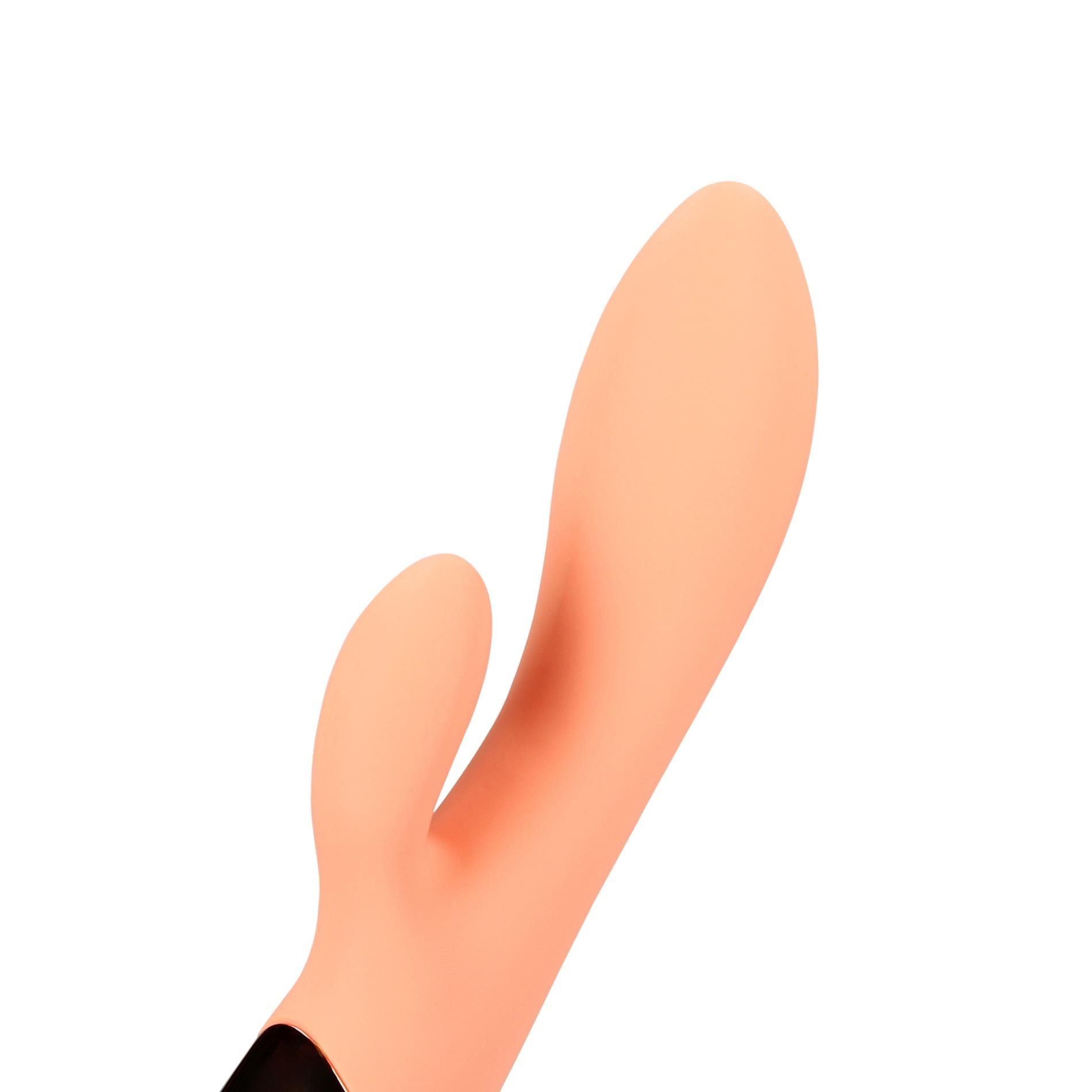 Вибратор-кролик Loveline Ultra Soft Silicone, 22 см (оранжевый)