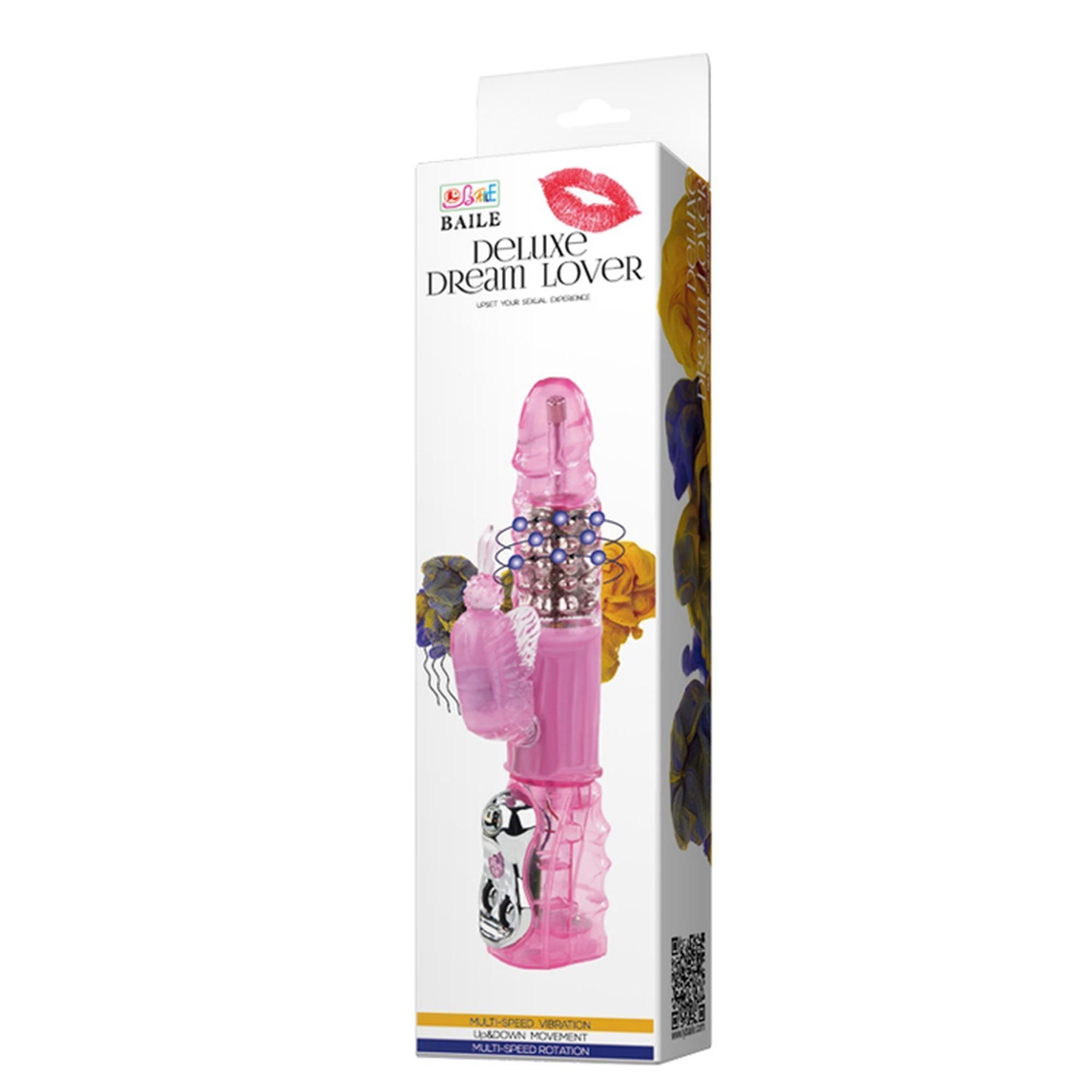 Вибратор-кролик Baile Deluxe Dream Lover, 25.5 см (розовый)