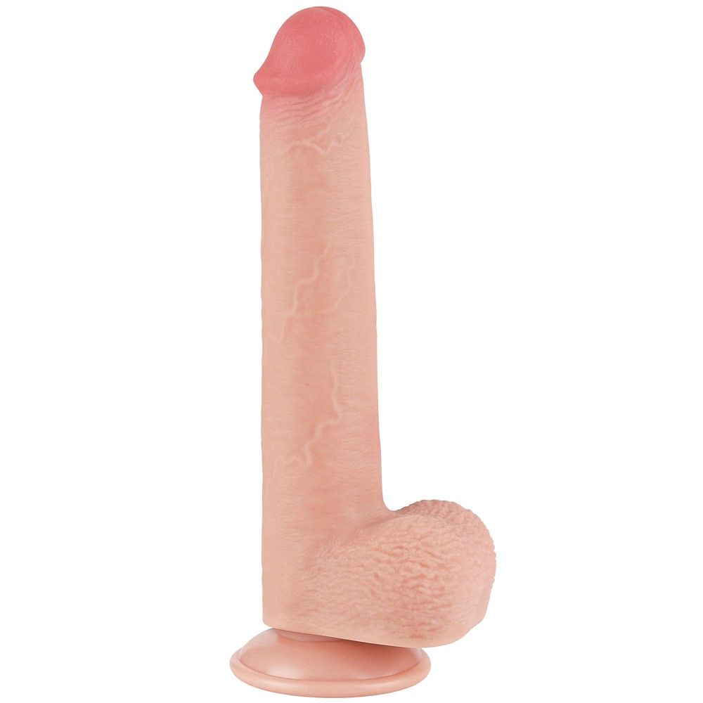 Фаллоимитатор LoveToy Sliding-Skin Dual Layer Dong, 22 см (телесный)