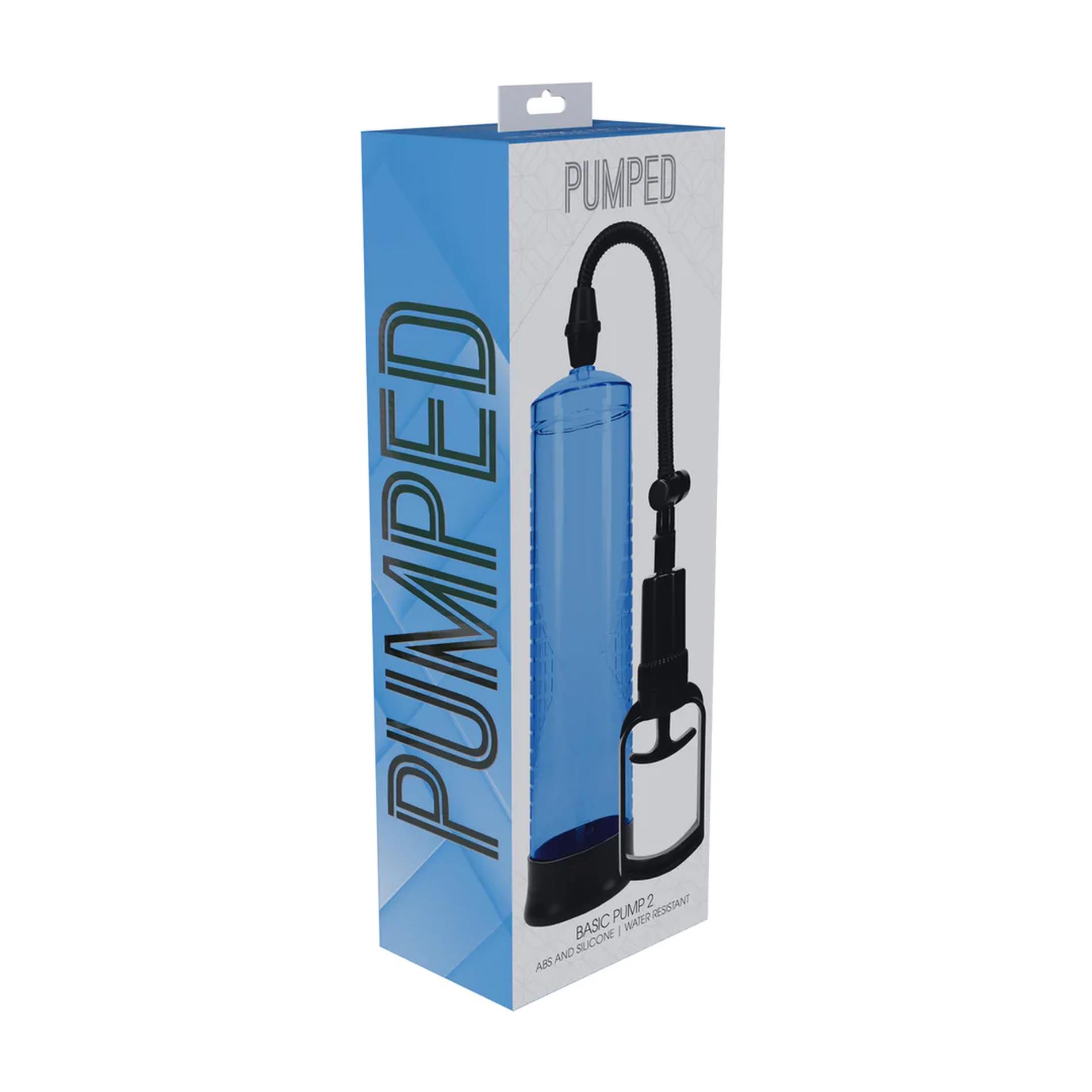 Помпа для пениса Pumped Basic Pump 2, 31 см (голубой)
