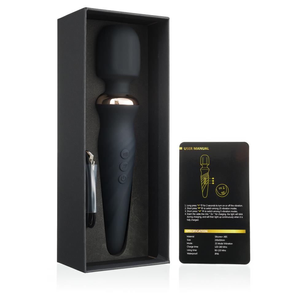 Вибромассажер Inty Toys Torch, 23 см (черный)