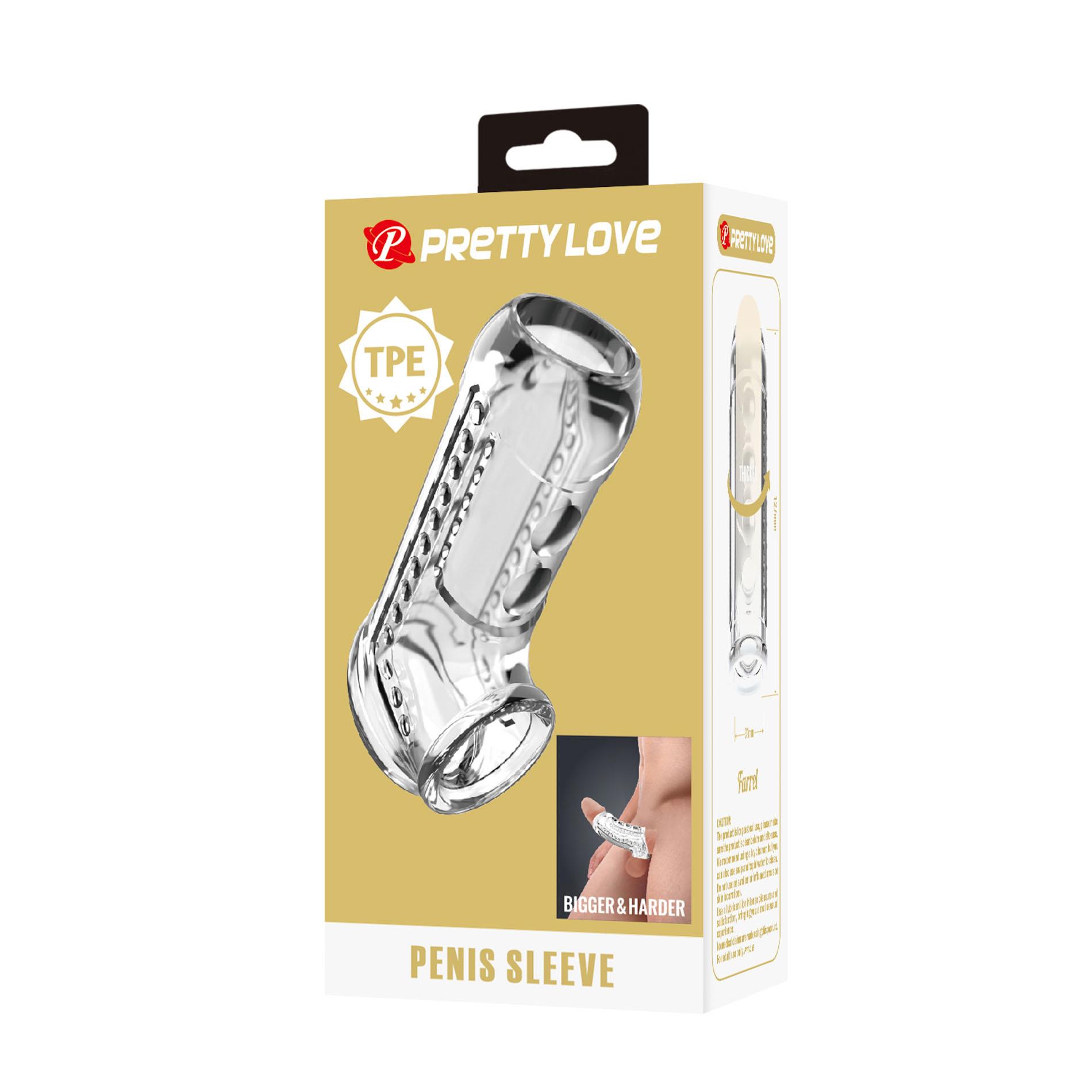 Насадка на пенис Pretty Love Penis Sleeve Clear Long, 12.7 см (прозрачный)
