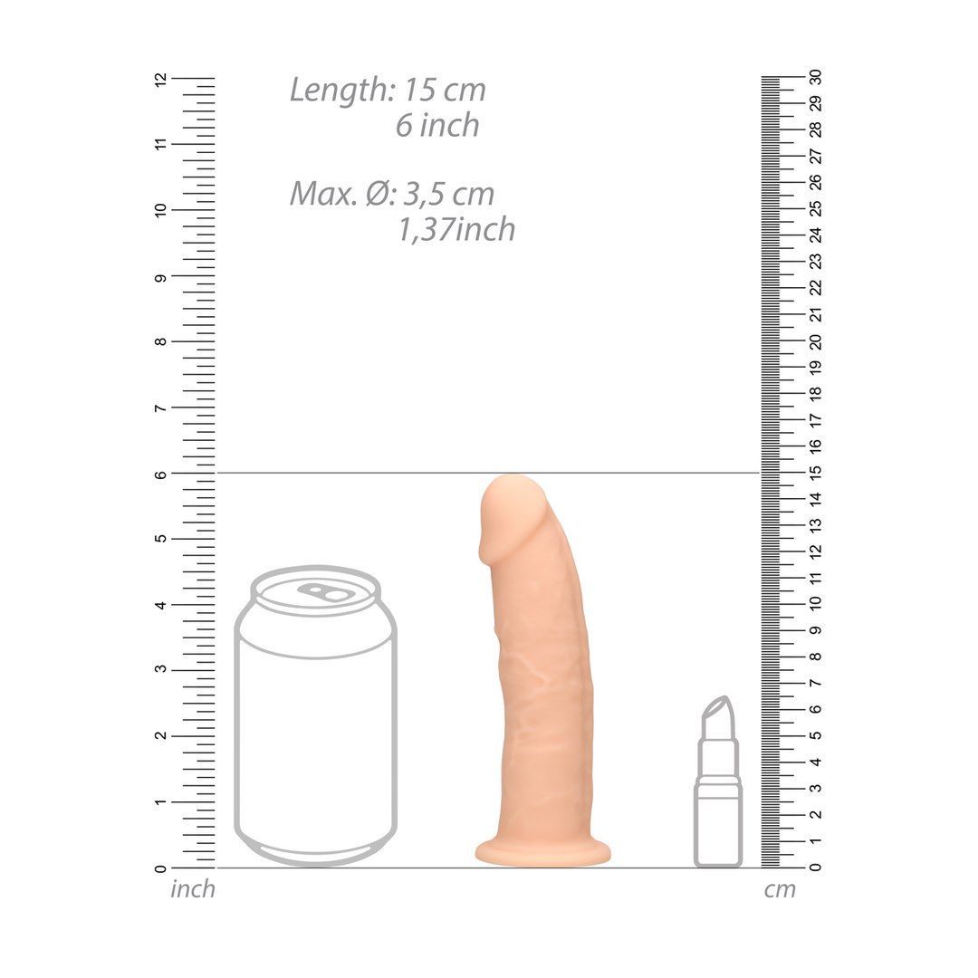 Dildo RealRock Ultra, 15 cm (w kolorze cielistym)