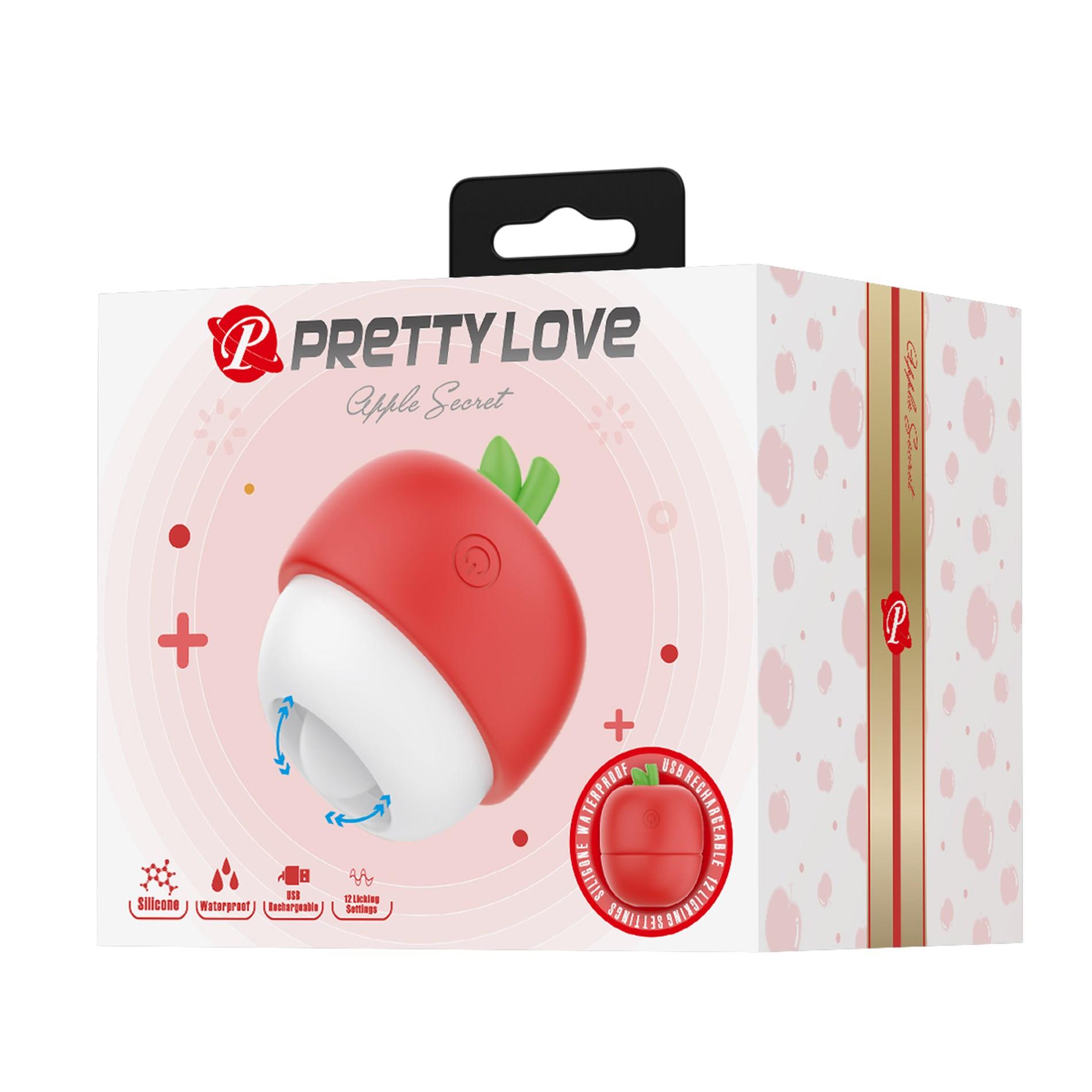 Клиторальный стимулятор Pretty Love Apple Secret (красный)