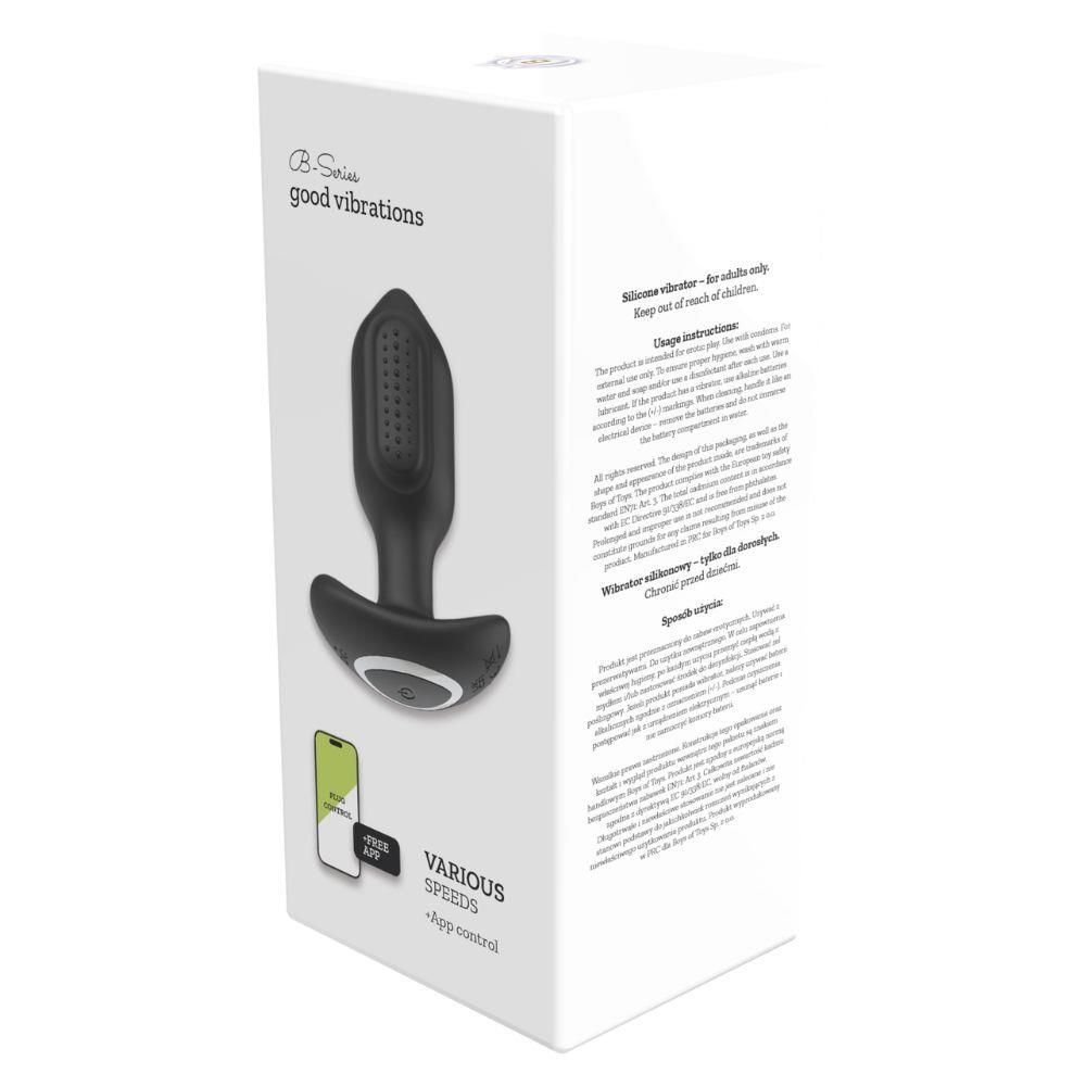 Korek analny Boys of Toys Bliss APP, 10,5 cm (czarny)