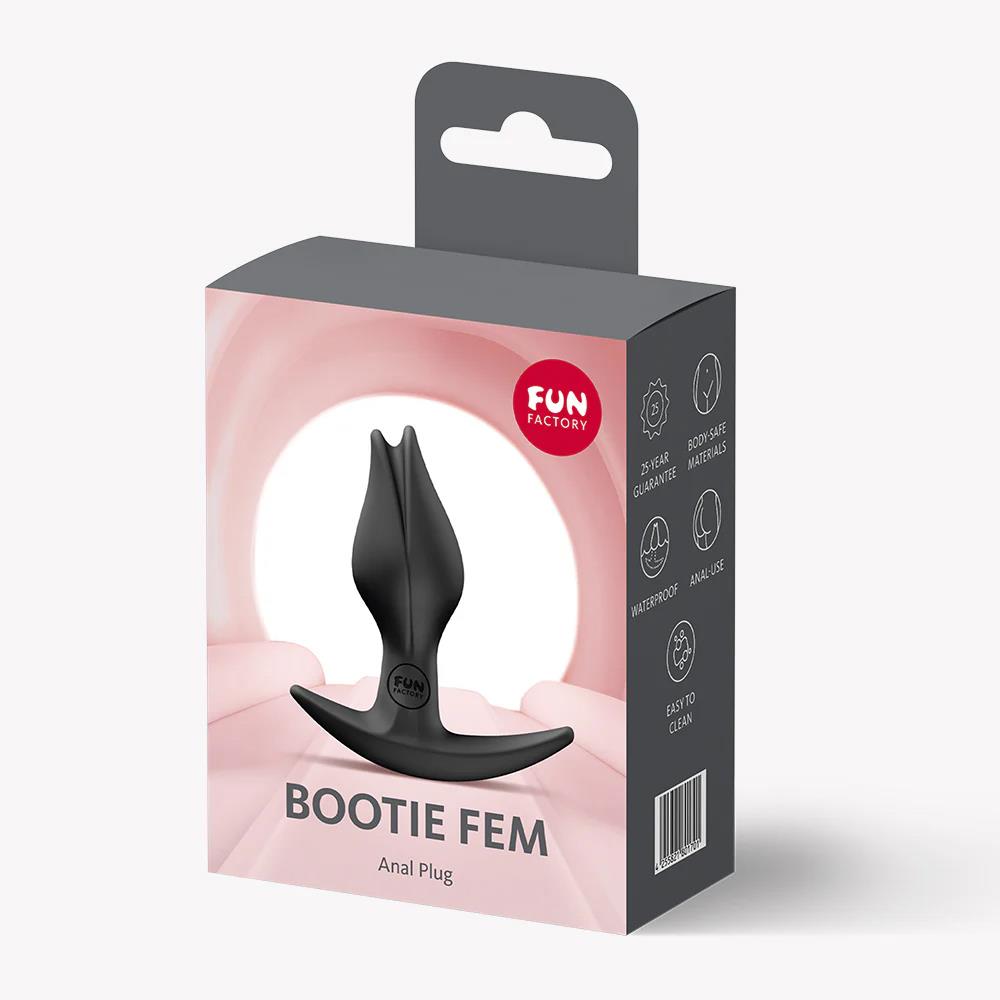 Анальна пробка Fun Factory Bootie Fem, 8.5 см (чорний)