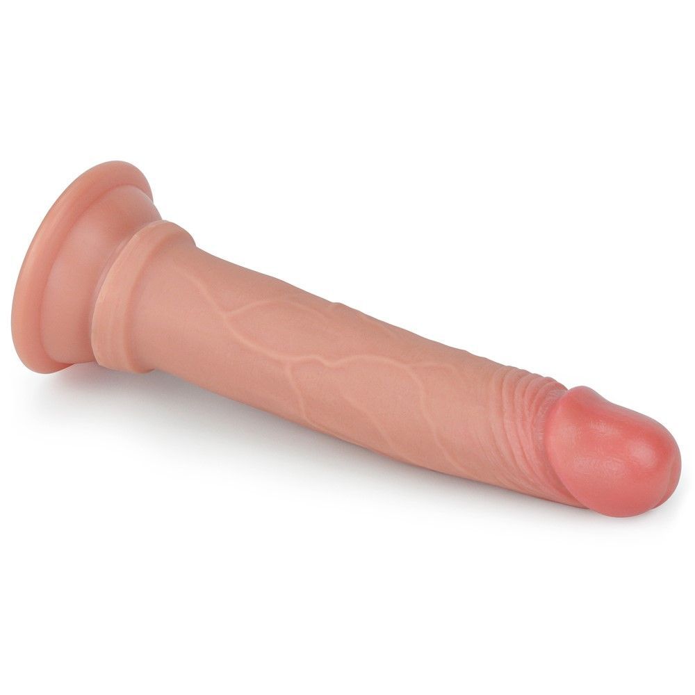 Фаллоимитатор Dual-Layered Liquid Silicone Nature Cock, 18,5 см (телесный)