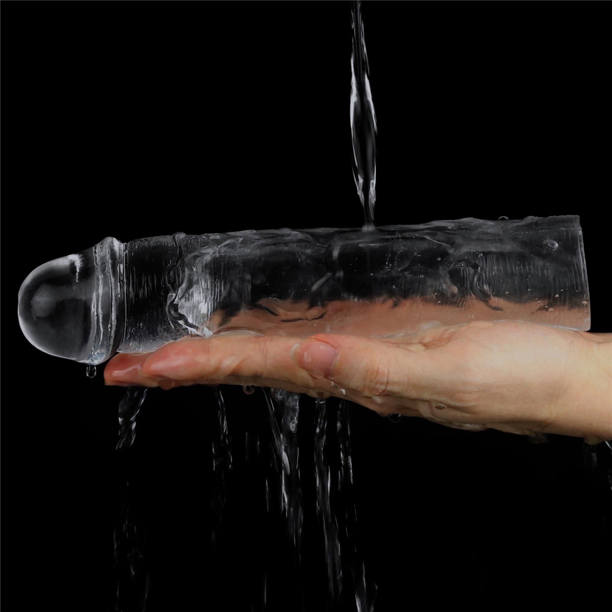 Насадка на пеніс LoveToy Flawless Clear Penis Sleeve Add 2, 19 см (прозорий)
